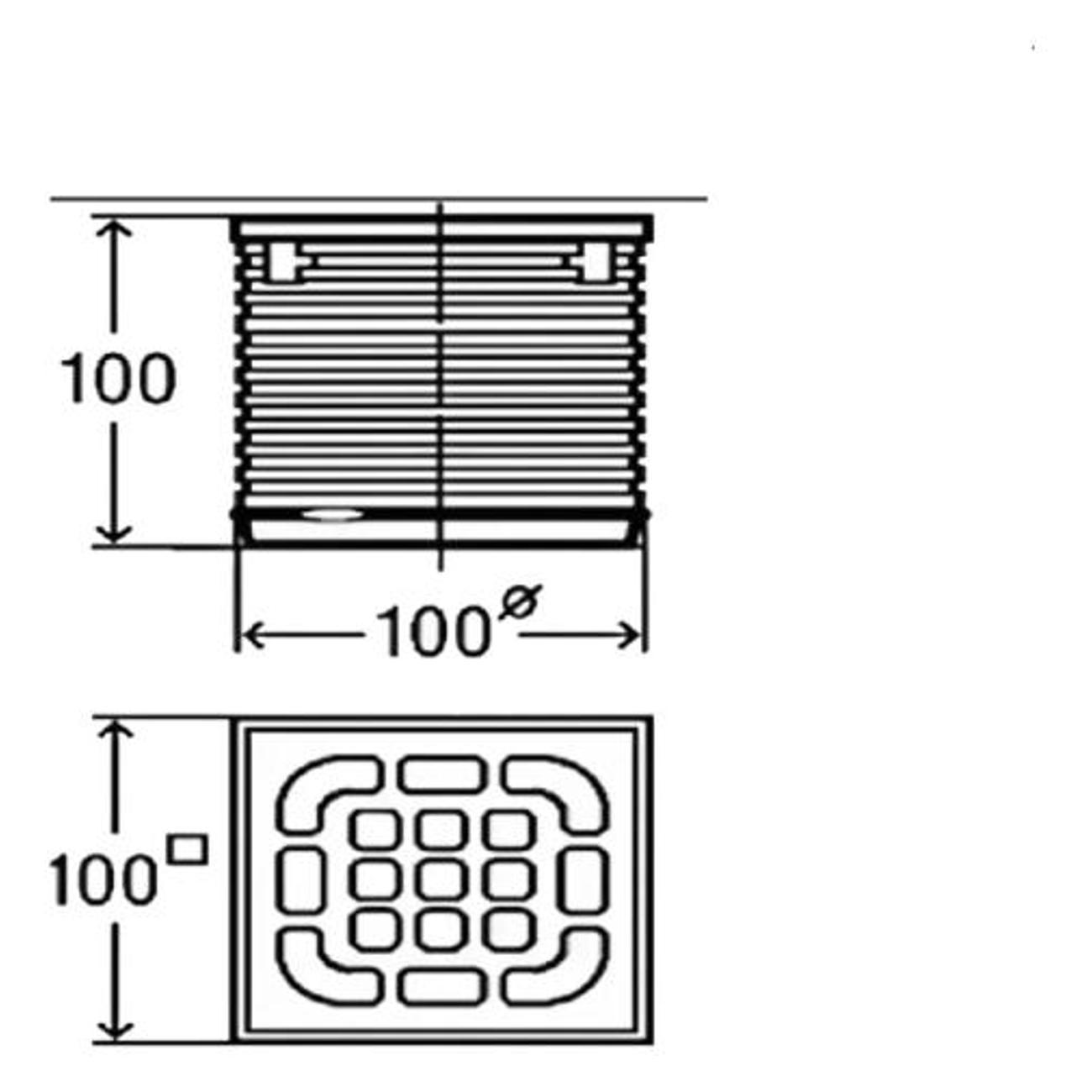 Душевой лоток, трап Bronze de Luxe 21980
