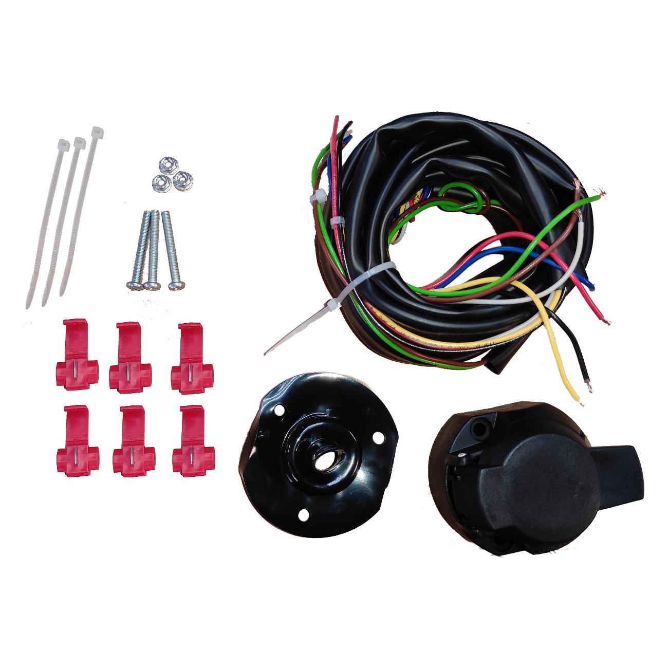 Фаркоп Flash Car Универсальная электрика для фаркопа, с розеткой 7-pin, Flash, 1.9м