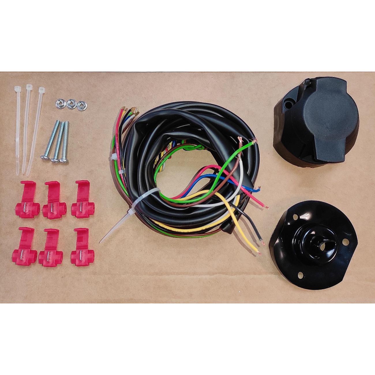 Фаркоп Flash Car Универсальная электрика для фаркопа, с розеткой 7-pin, Flash, 1.9м