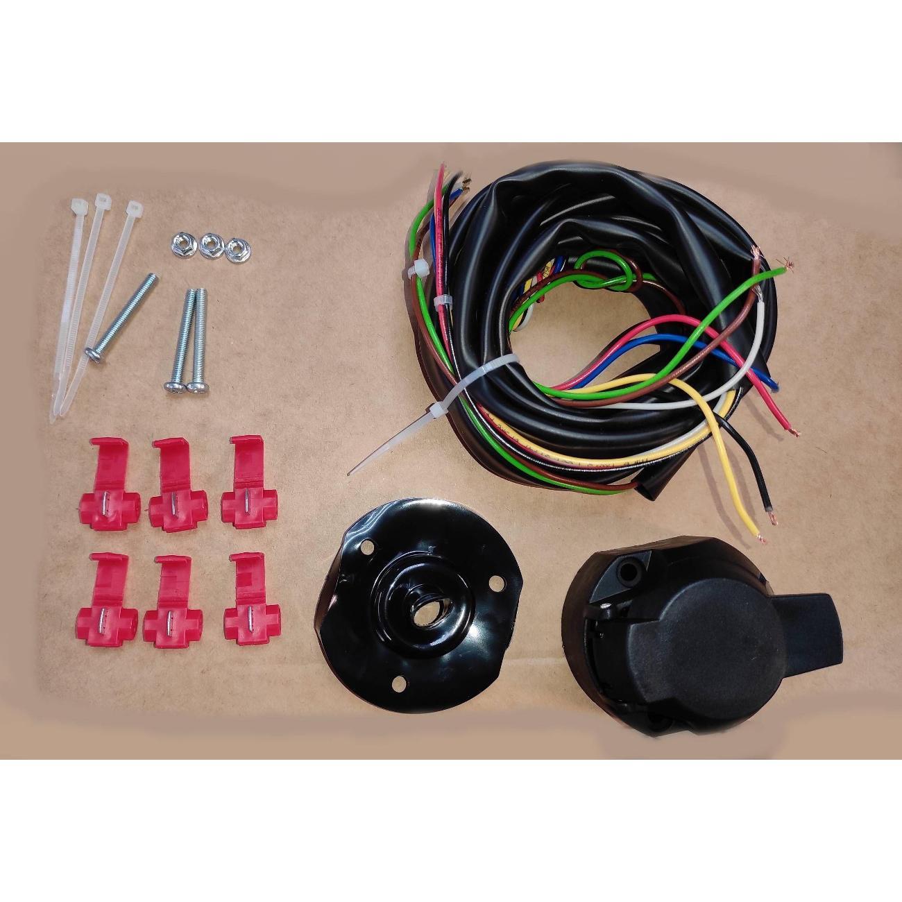 Фаркоп Flash Car Универсальная электрика для фаркопа, с розеткой 7-pin, Flash, 1.9м