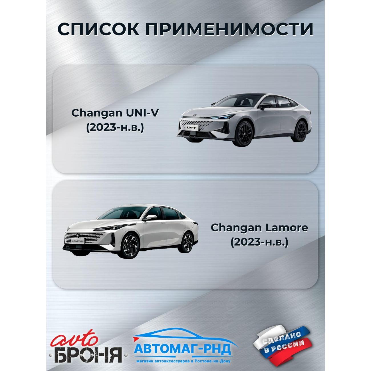 Защита картера Автоброня Защита картера и КПП для Changan UNI-V 2023-н.в.