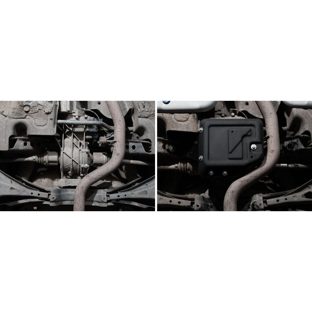 Защита картера Автоброня Защита редуктора АвтоБроня для Geely Monjaro 4WD АКПП 2022-н.в./Atlas 4WD АКПП 2024-н.в.