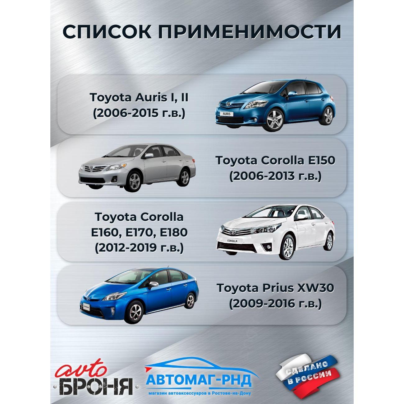 Защита картера АвтоБроня Защита картера и КПП АвтоБроня для Toyota Auris 2006-2015