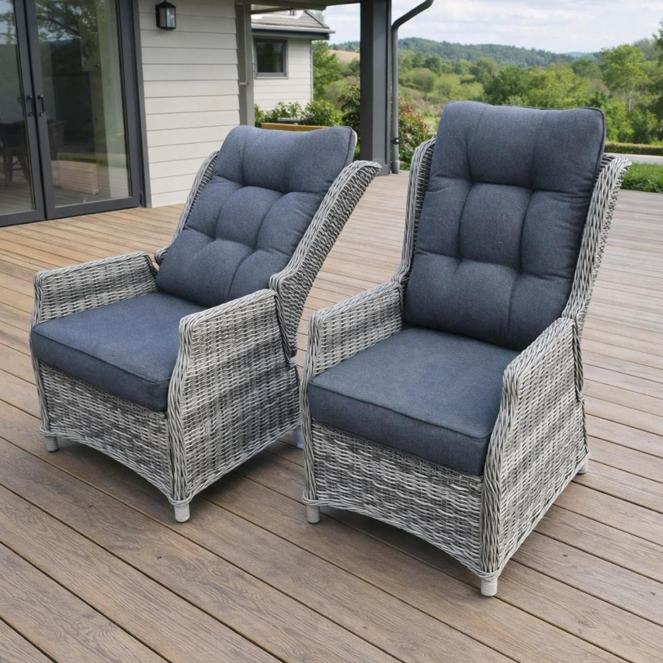 Кресло садовое Royal Family LUIZA grey