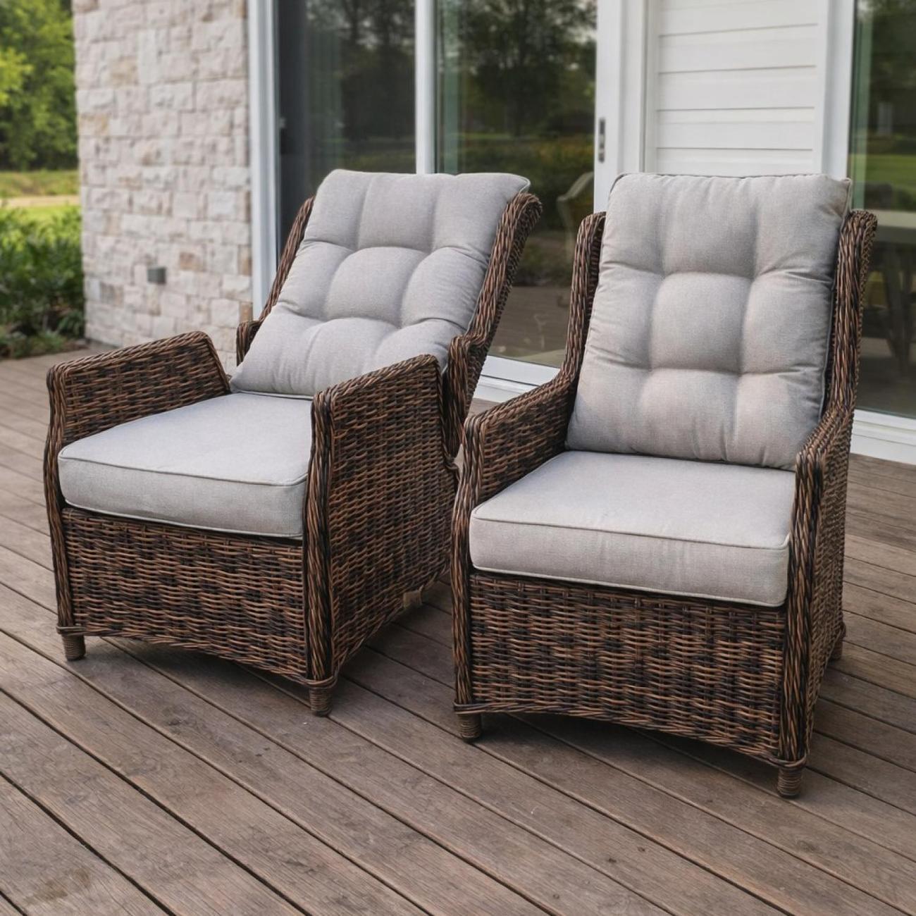 Кресло садовое Royal Family LUIZA brown