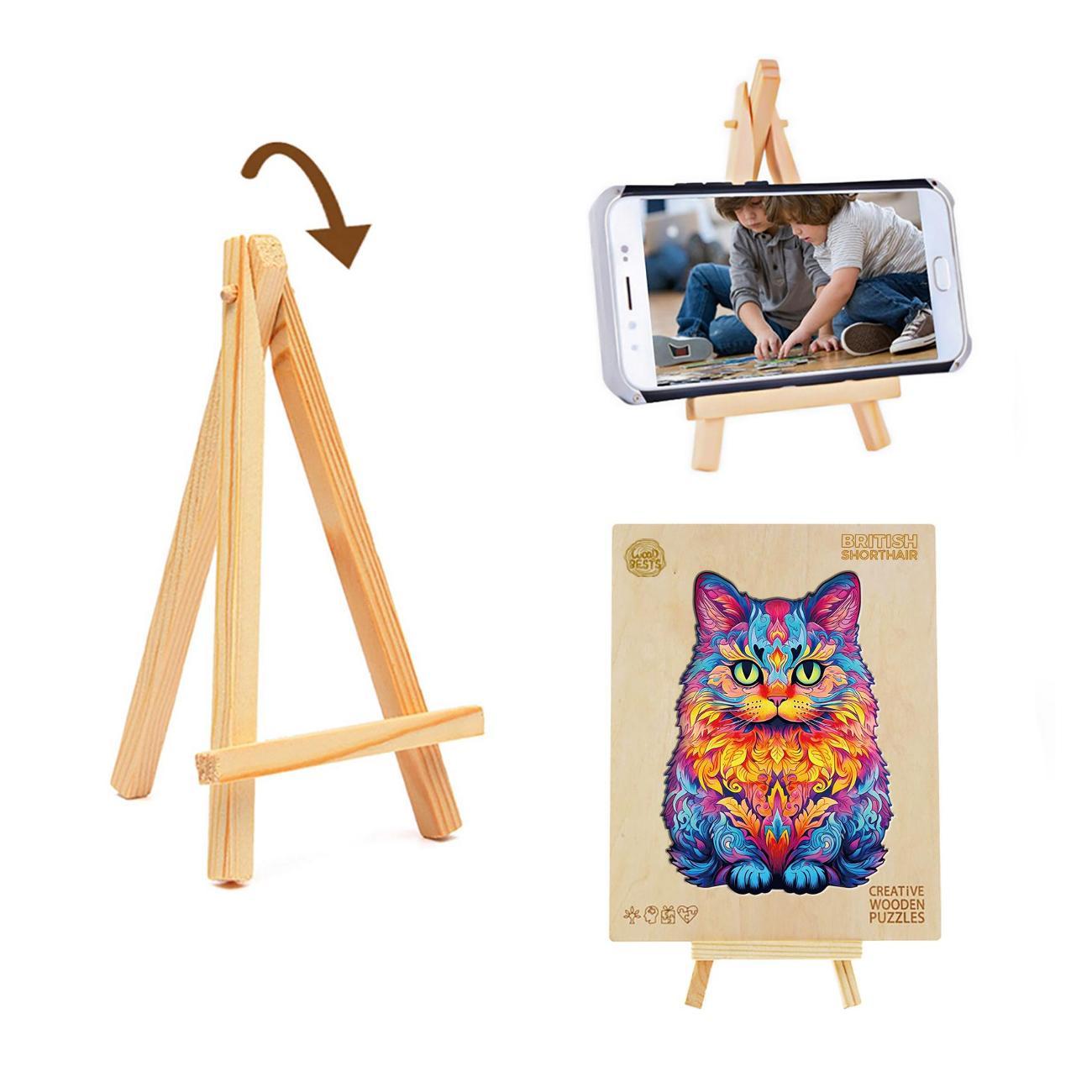 Пазл Woodbests 6297-WP Радужный кот L