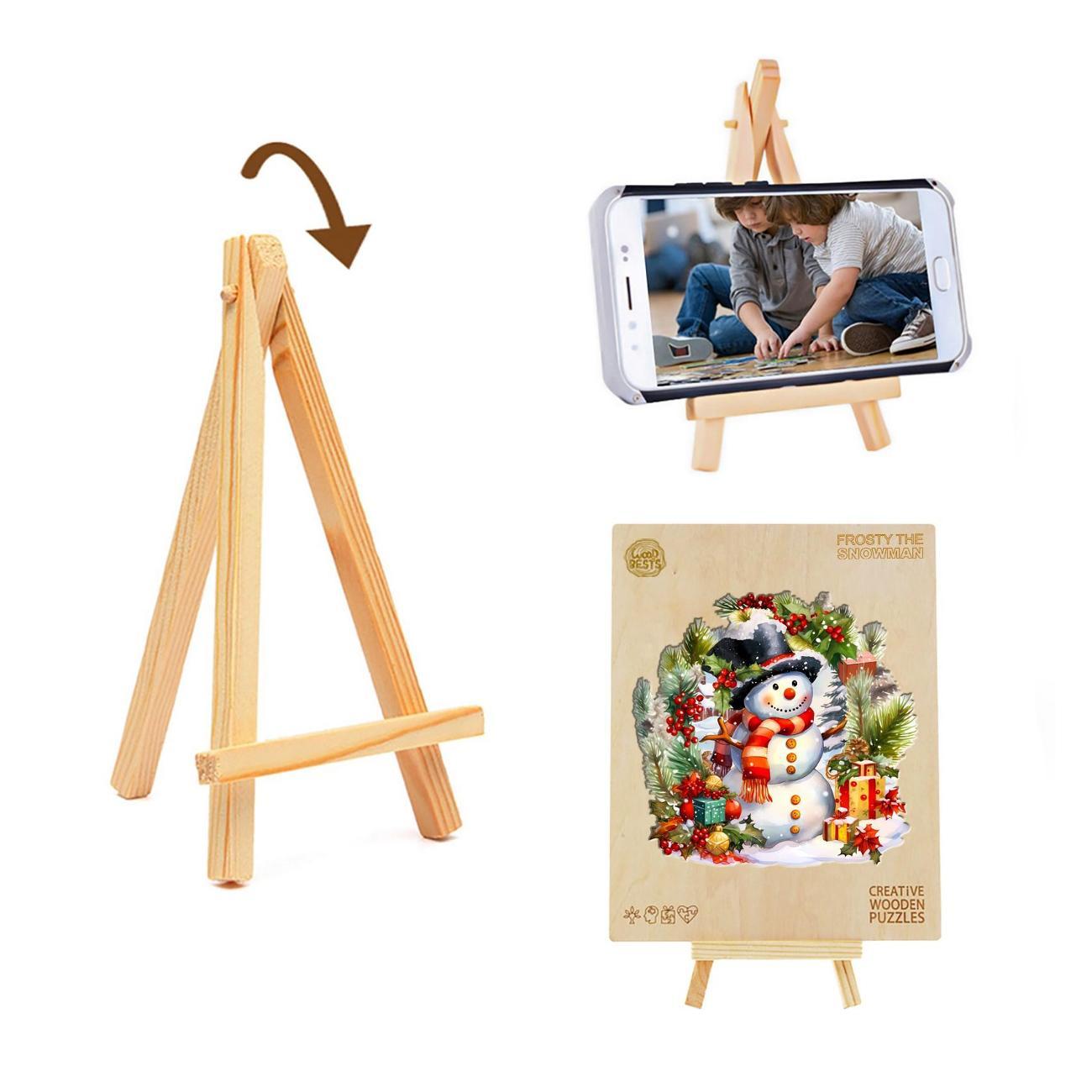 Пазл Woodbests 6541-WP Снеговик Шапочкин M