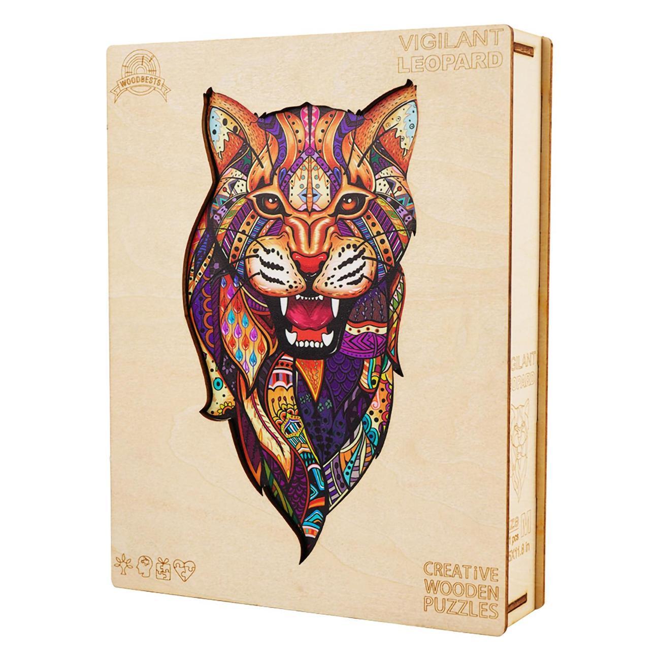 Пазл Woodbests 6125-WP Африканский Леопард S