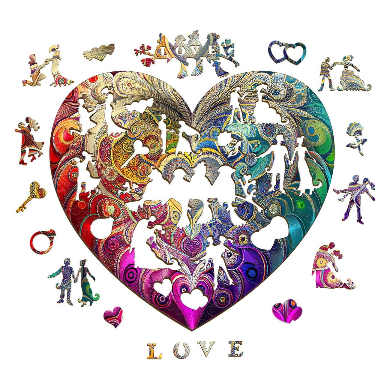 Пазл Woodbests 6405-WP Храброе Сердце S