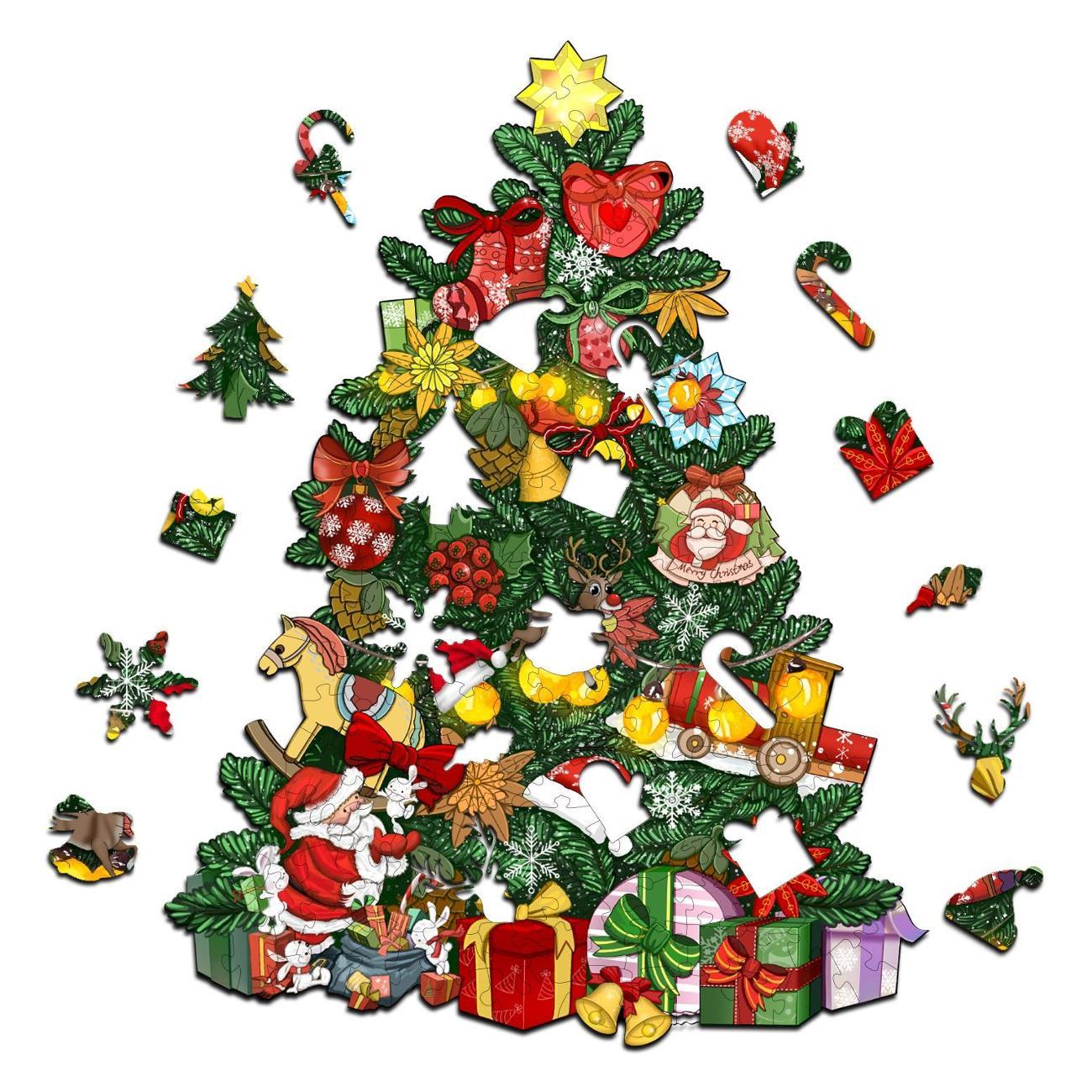 Пазл Woodbests 6501-WP Новогодняя Елка M