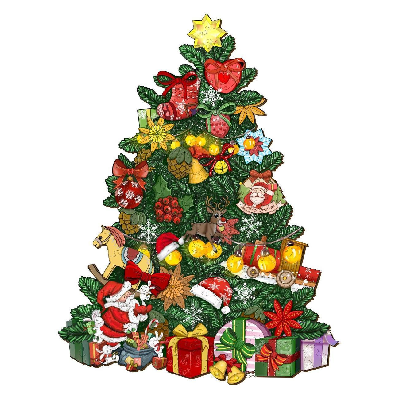 Пазл Woodbests 6501-WP Новогодняя Елка M