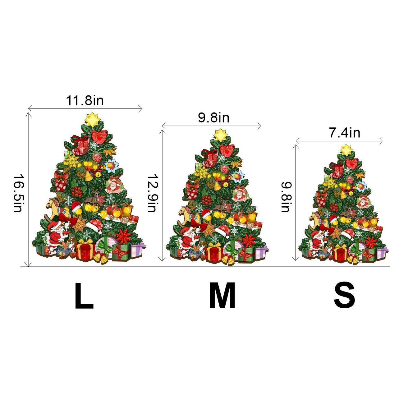 Пазл Woodbests 6502-WP Новогодняя Елка L