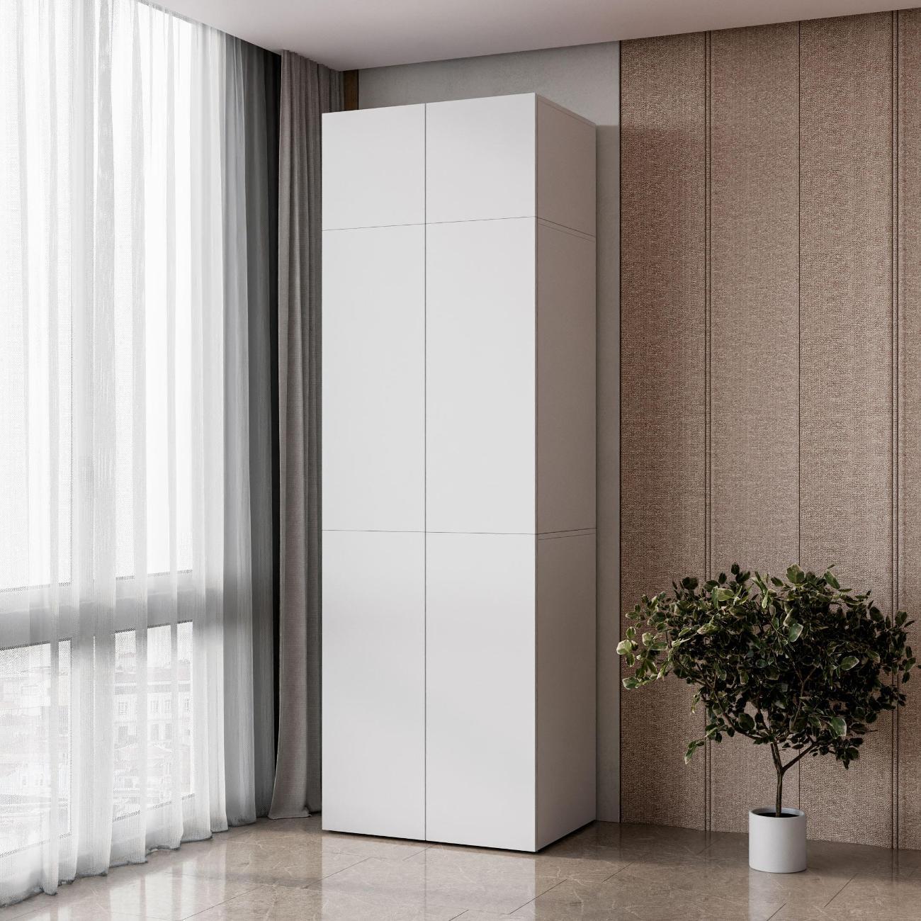 Шкаф СИГМА-МЕБЕЛЬ.РФ Антресоль для шкафа / тумба под ТВ, Сигма, белый