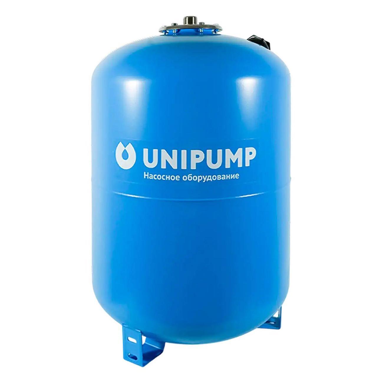 Гидроаккумулятор Unipump Гидроаккумулятор вертикальный ГВ 80НВ с нерж. фланцем (верхнее подключение)