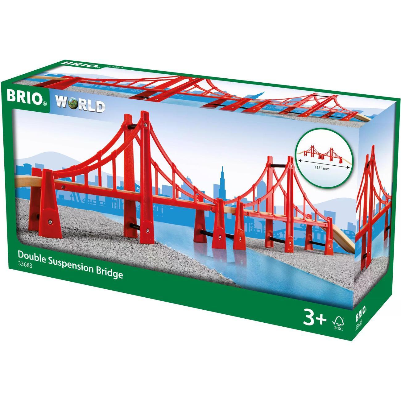 Железная дорога и поезд Brio Подвесной мост BRIO