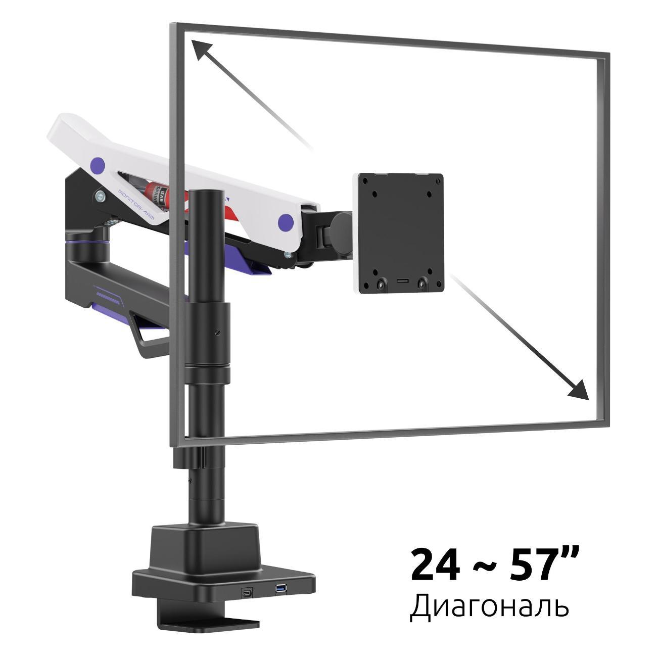 Кронштейн для монитора Uniteki FMGT401GL ATLAS NEO GAMING LINE