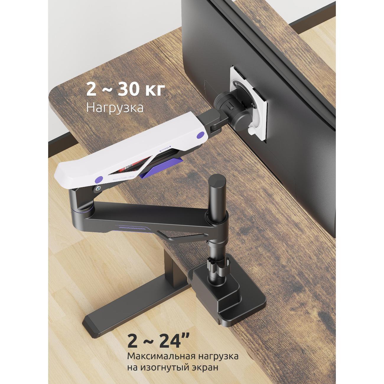 Кронштейн для монитора Uniteki FMGT401GL ATLAS NEO GAMING LINE