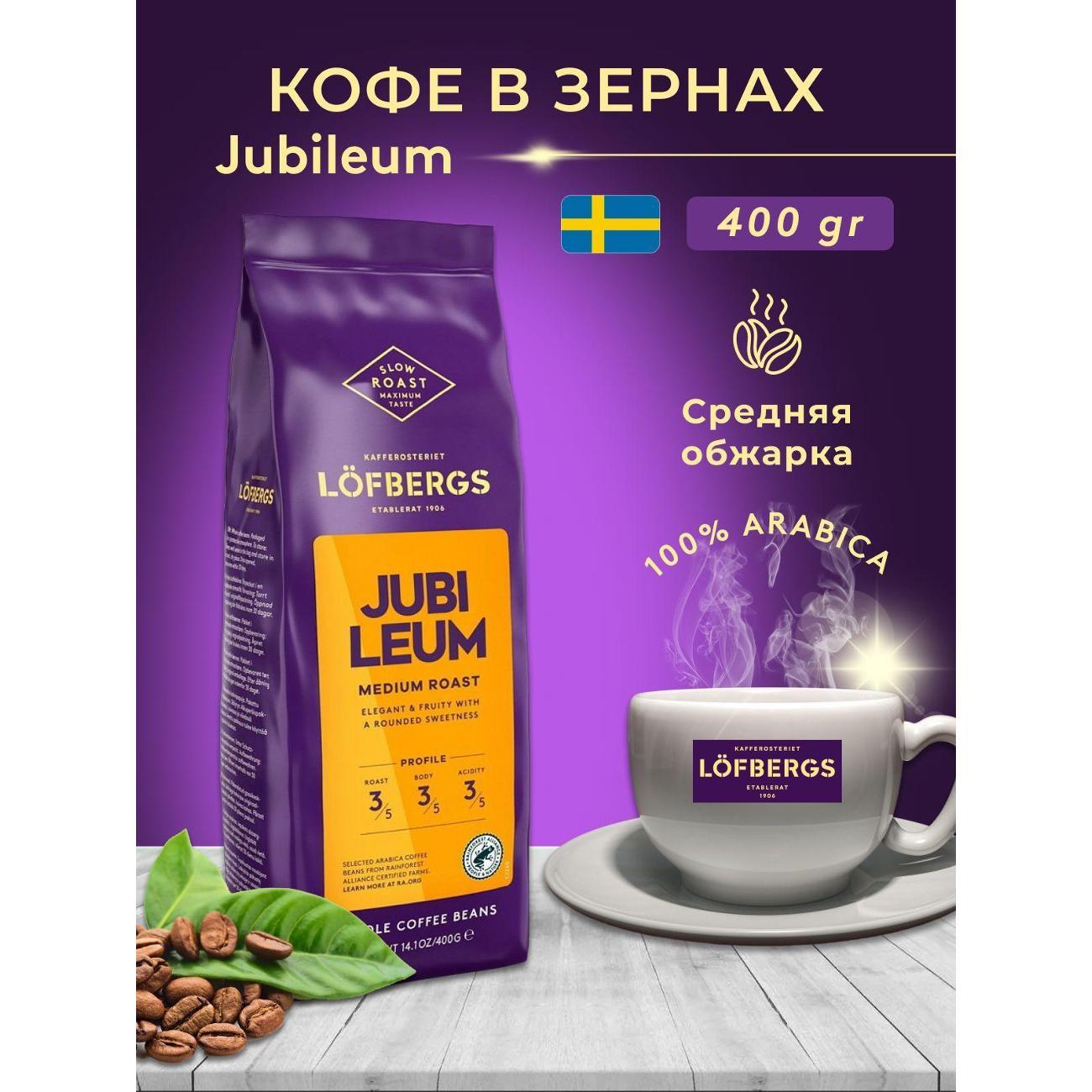 Кофе зерновой Lofbergs Jubileum