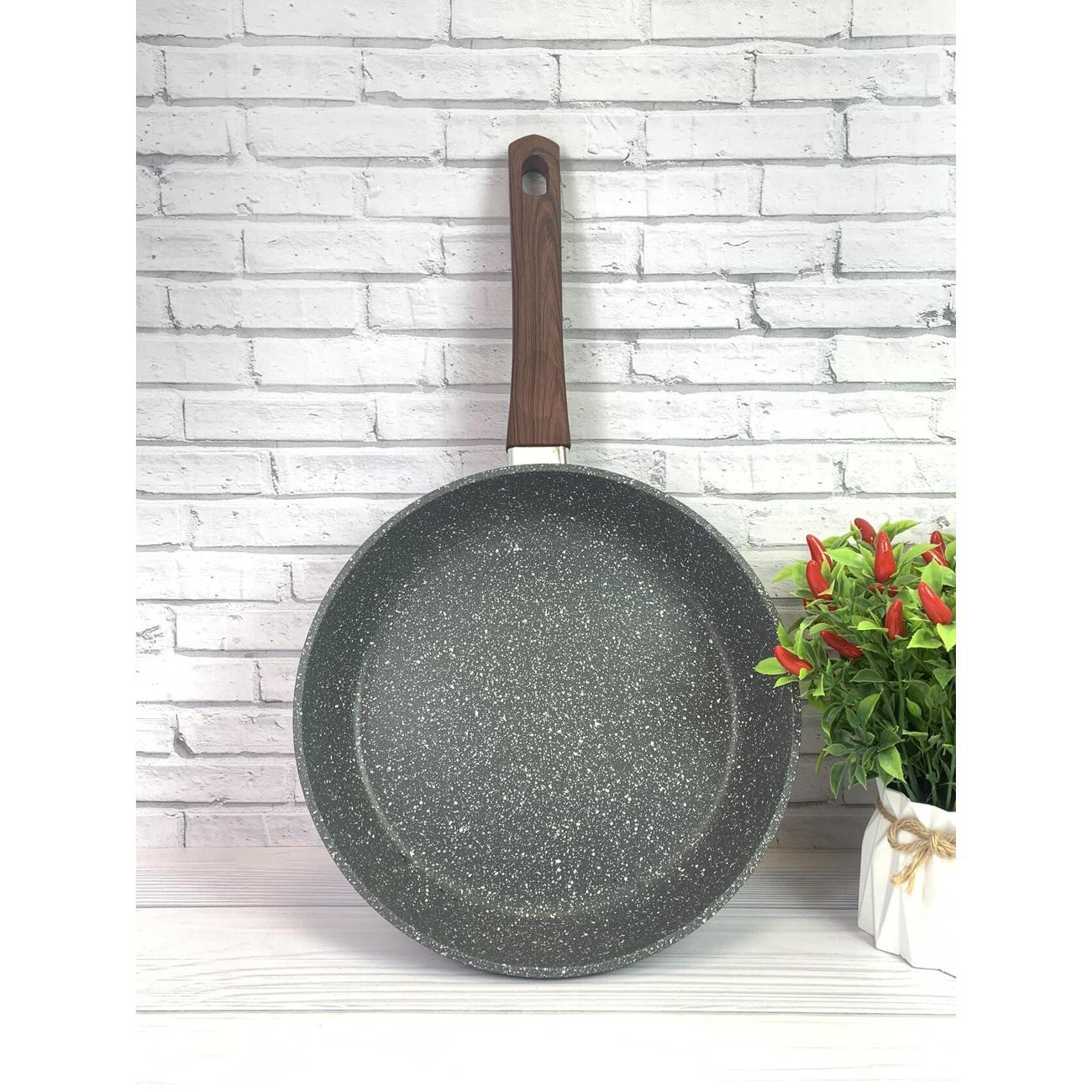 Сковорода RasheL 22см с антипригарным покрытием и ручкой Soft Touch дял всех видов плит