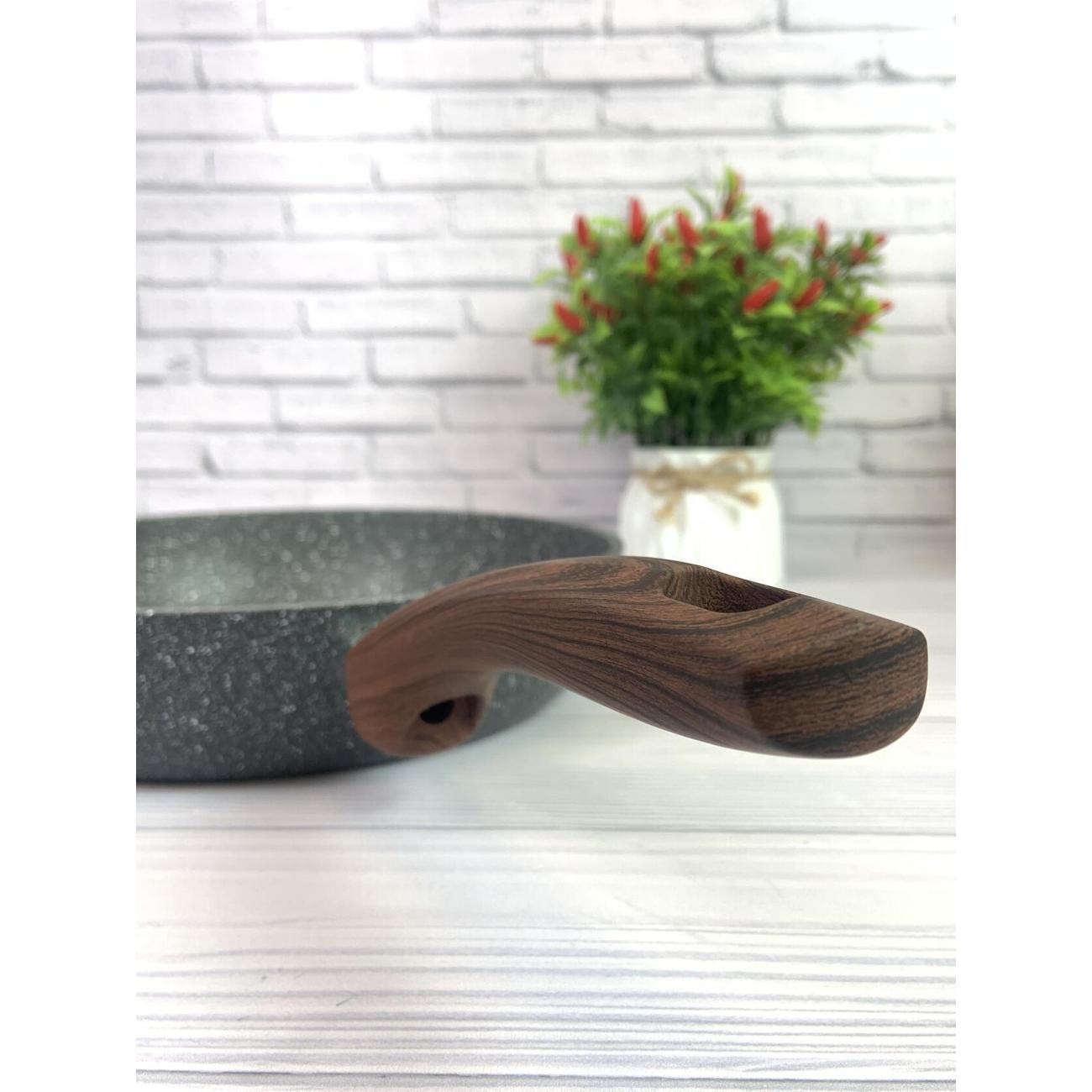 Сковорода RasheL 28 см с антипригарным покрытием и ручкой Soft Touch дял всех видов плит