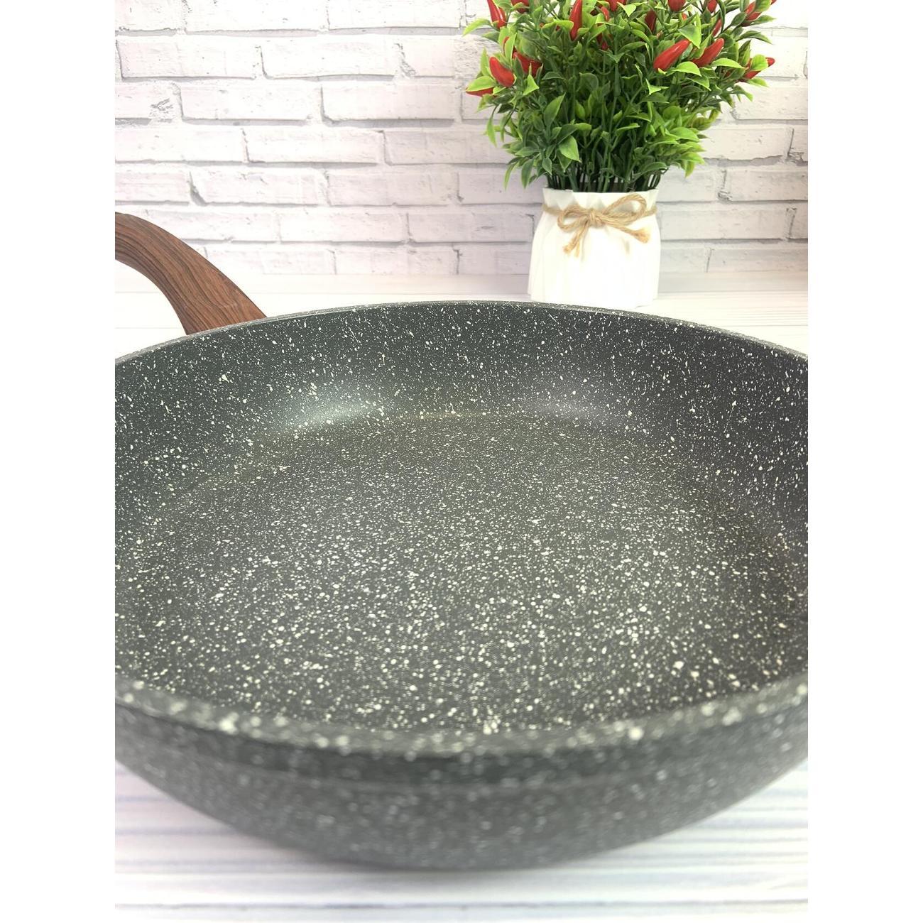 Сковорода RasheL 28 см с антипригарным покрытием и ручкой Soft Touch дял всех видов плит