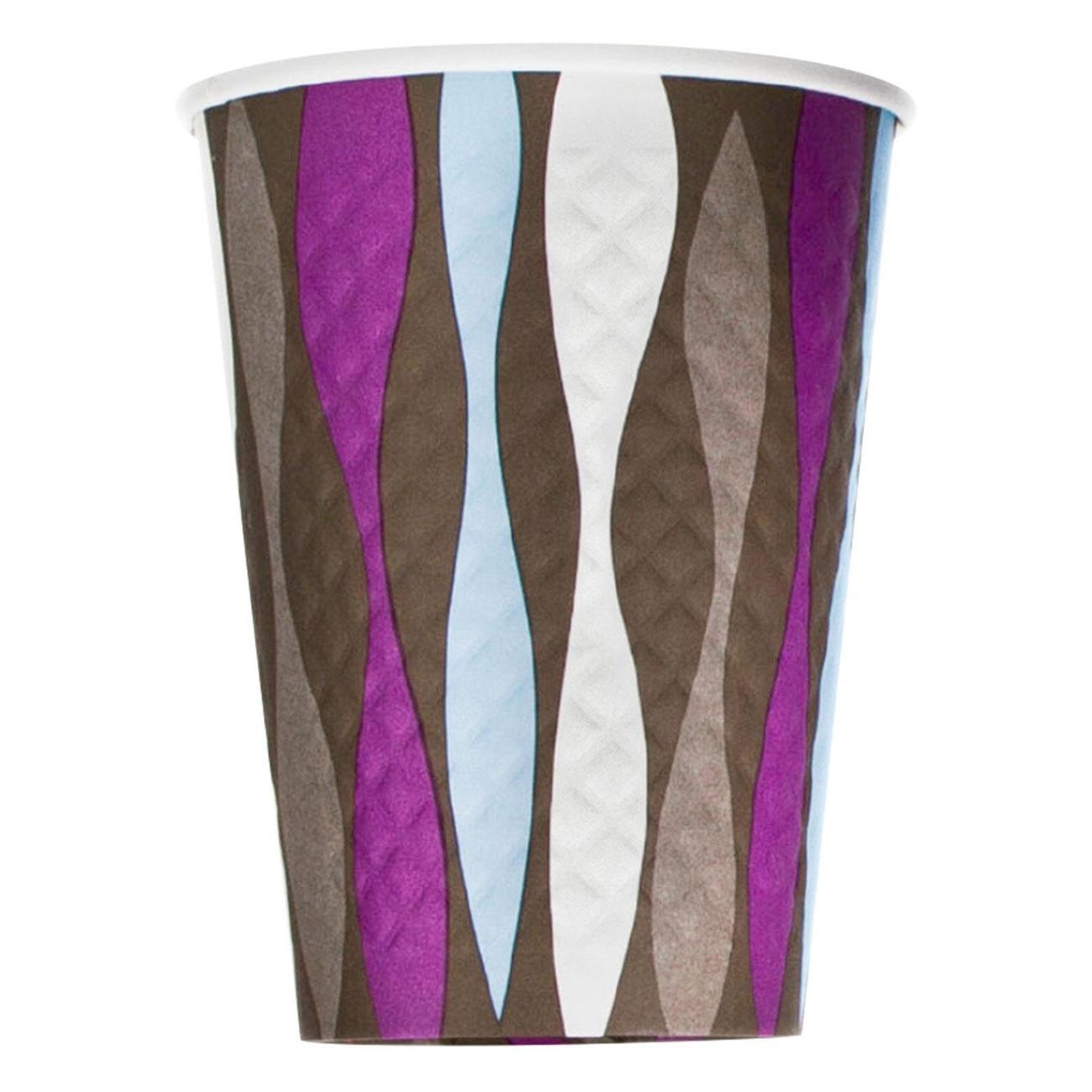 Набор одноразовой посуды Welday Стаканы одноразовые 300мл 50шт WELDAY волна