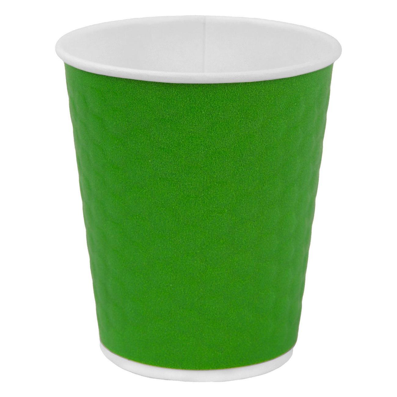 Набор одноразовой посуды Welday Стаканы одноразовые 250мл 50шт WELDAY Соты зелены