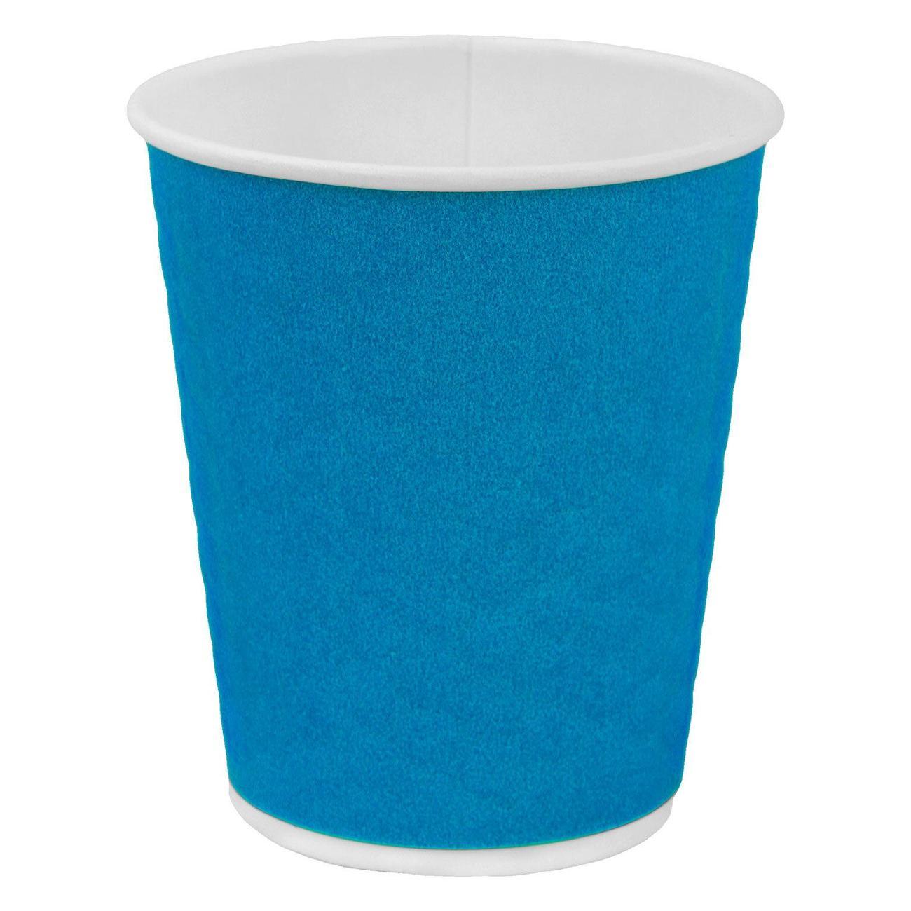 Набор одноразовой посуды Welday Стаканы одноразовые 250мл 50шт WELDAY Соты синие