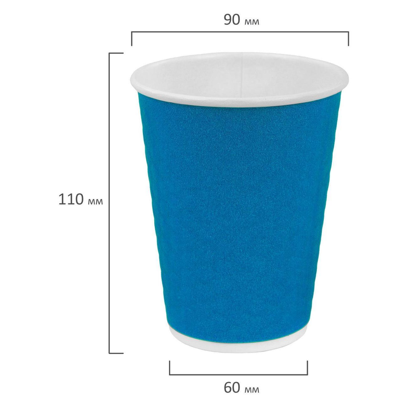 Набор одноразовой посуды Welday Стаканы одноразовые 300мл 50шт WELDAY Соты синие