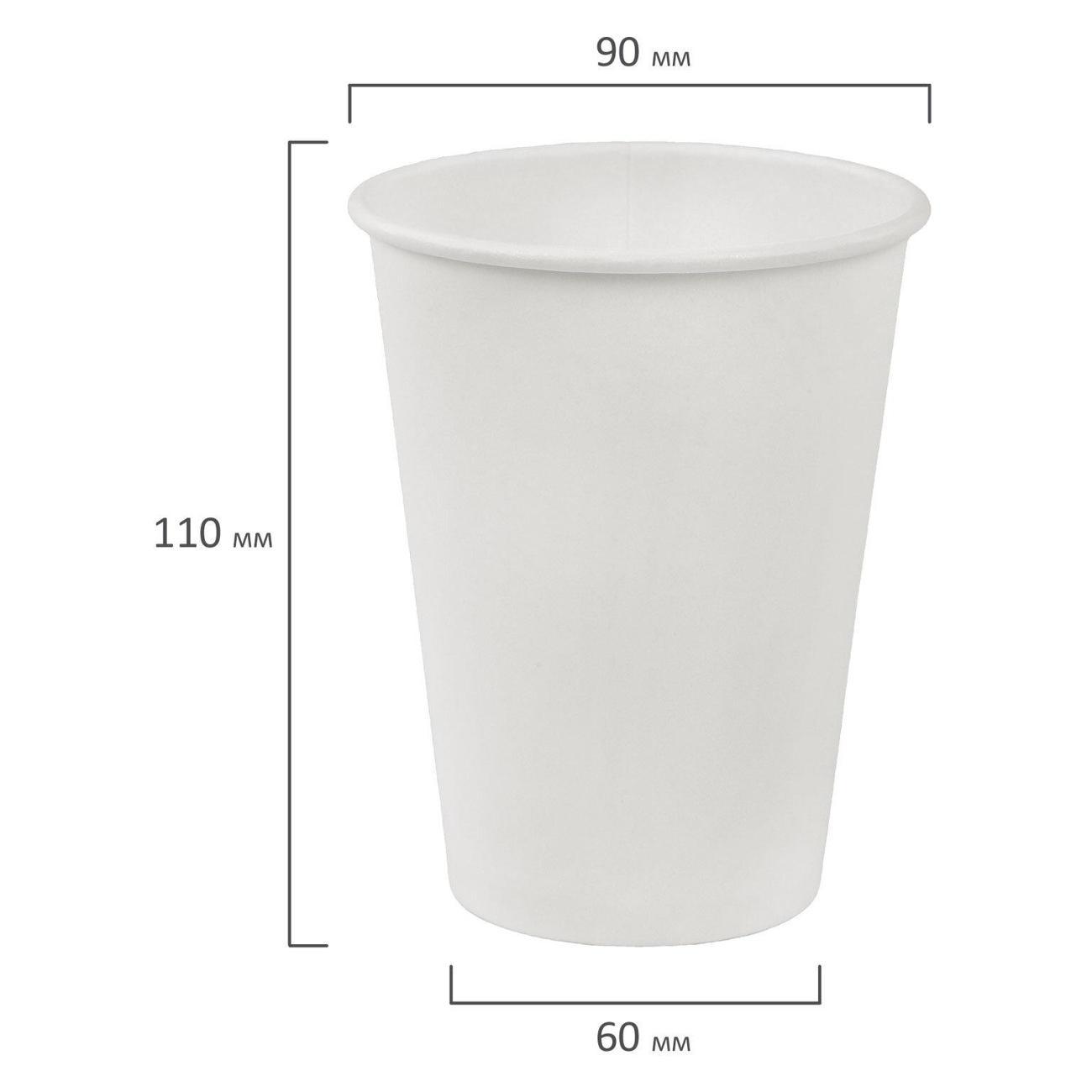 Набор одноразовой посуды Welday Стаканы одноразовые 350мл 1000шт WELDAY белые