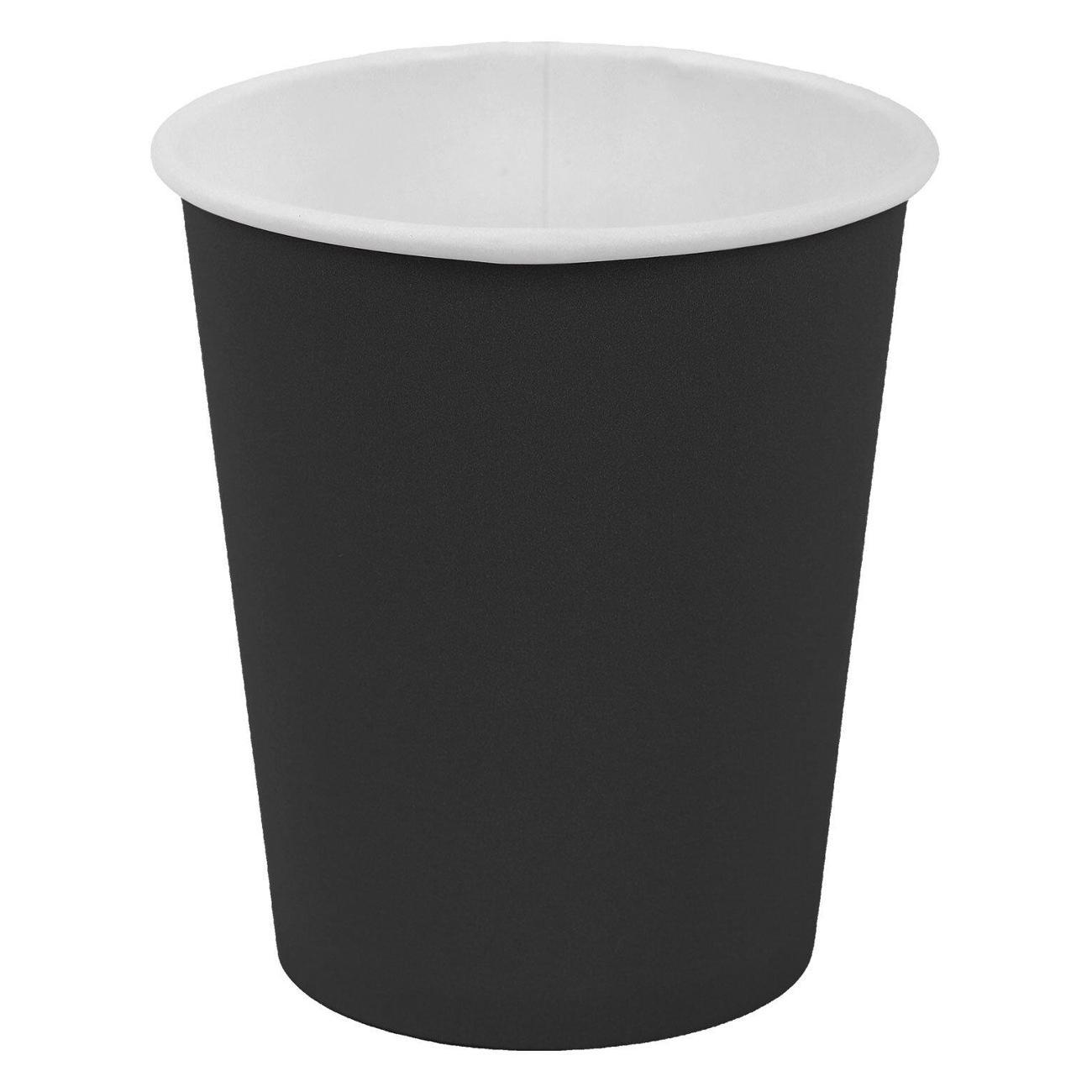 Набор одноразовой посуды Welday Стаканы одноразовые 250мл 1000шт WELDAY черные