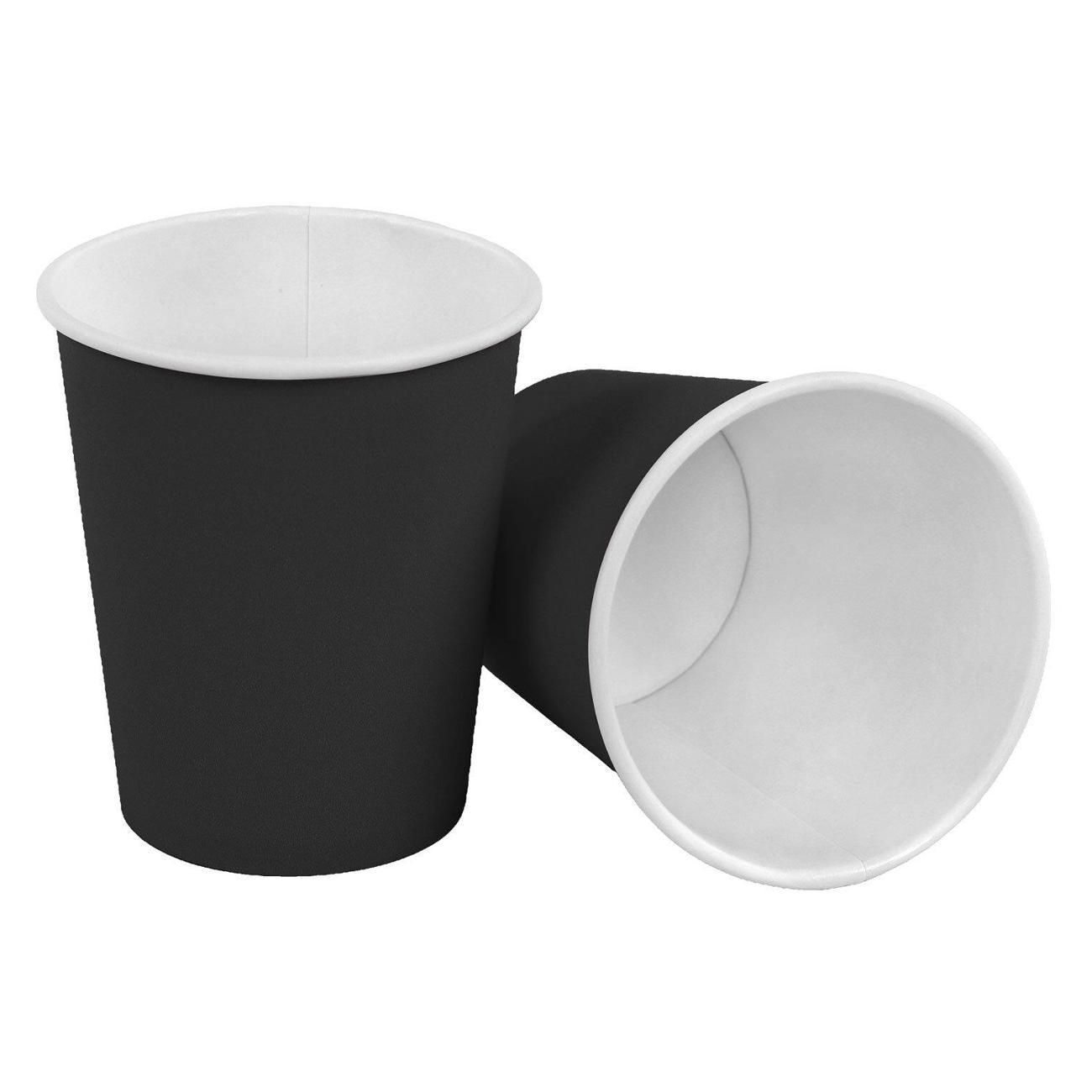 Набор одноразовой посуды Welday Стаканы одноразовые 250мл 1000шт WELDAY черные