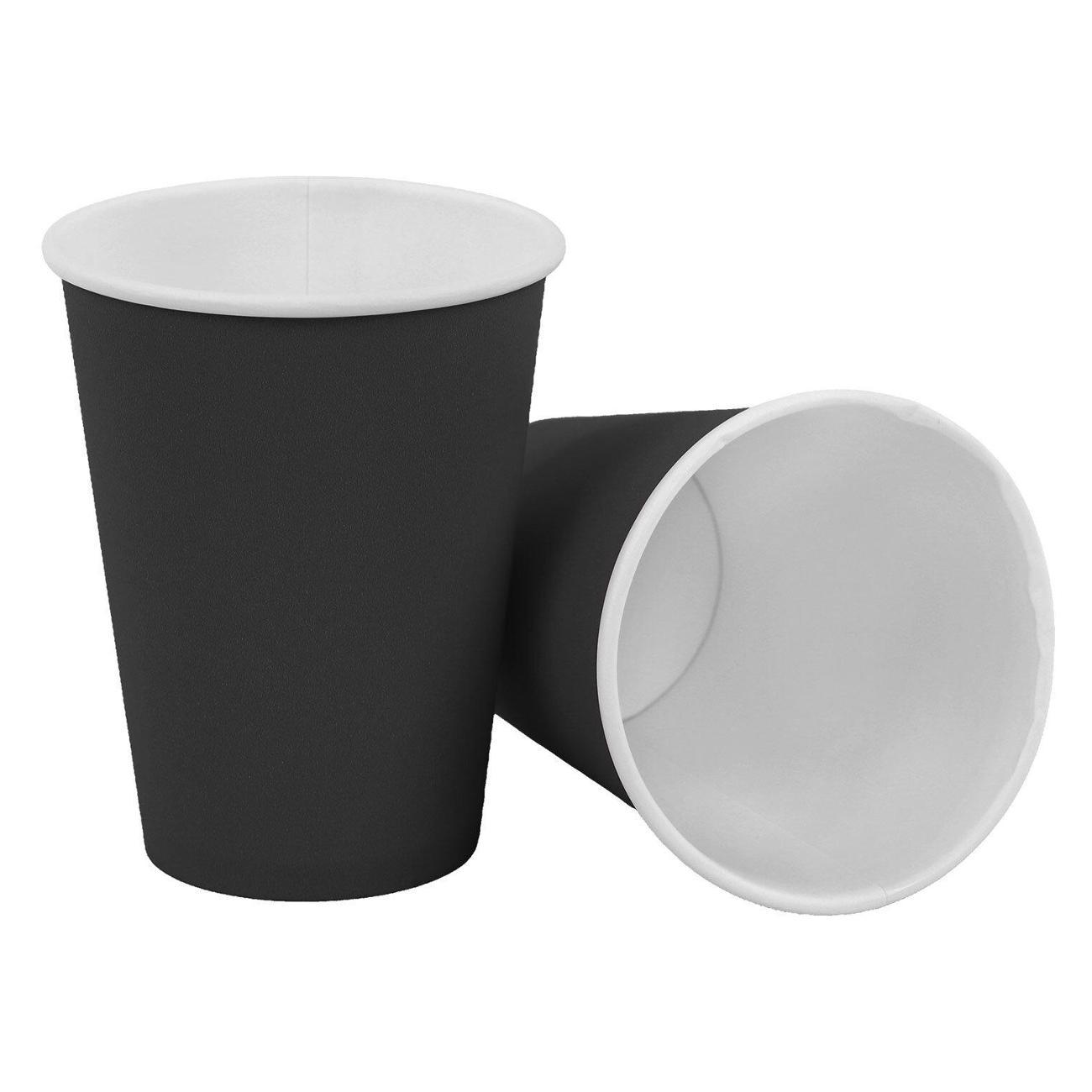 Набор одноразовой посуды Welday Стаканы одноразовые 350мл 1000шт WELDAY черные