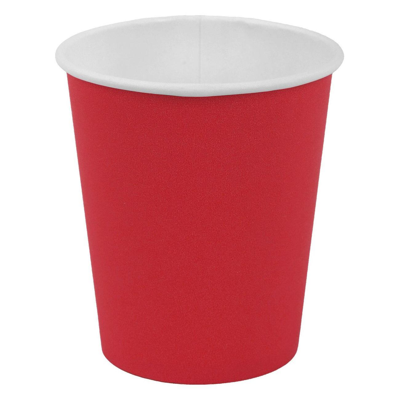 Набор одноразовой посуды Welday Стаканы одноразовые 250мл 1000шт WELDAY красные