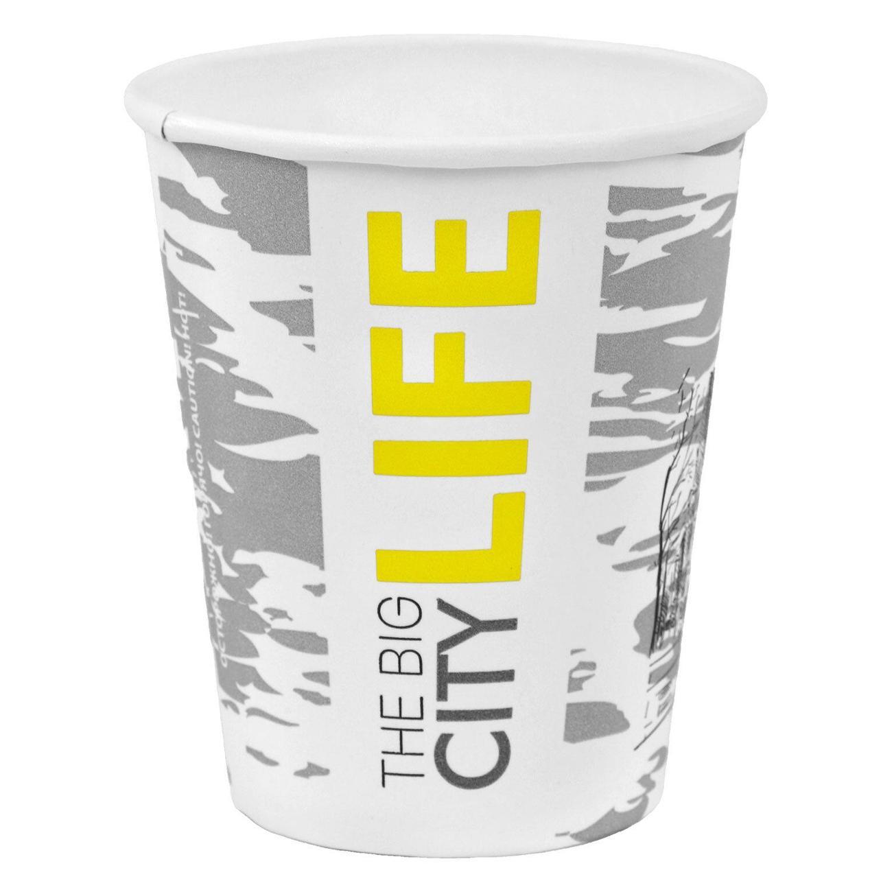 Набор одноразовой посуды Welday Стаканы одноразовые 250мл 50шт WELDAY BigCityLife