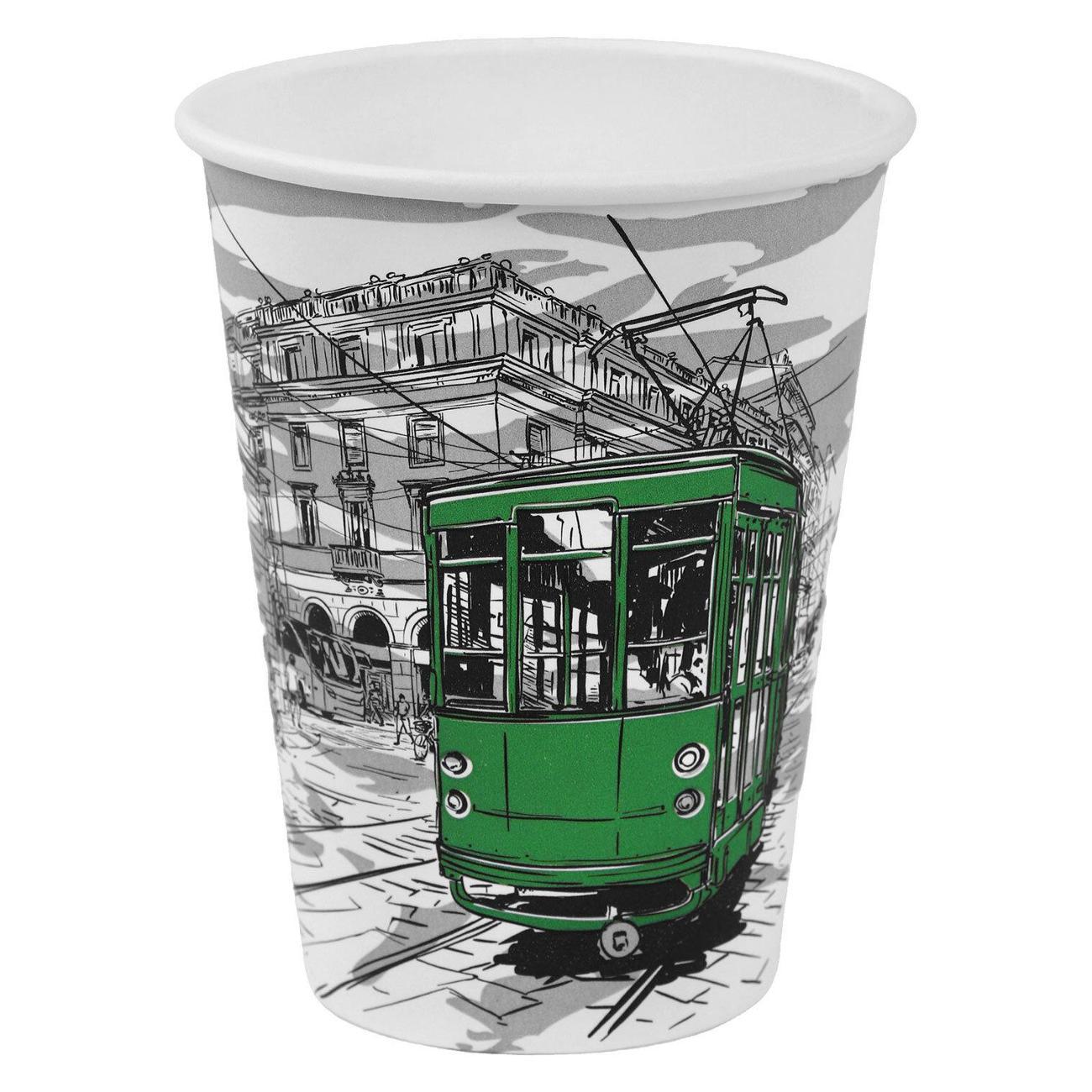 Набор одноразовой посуды Welday Стаканы одноразовые 300мл 50шт WELDAY BigCityLife