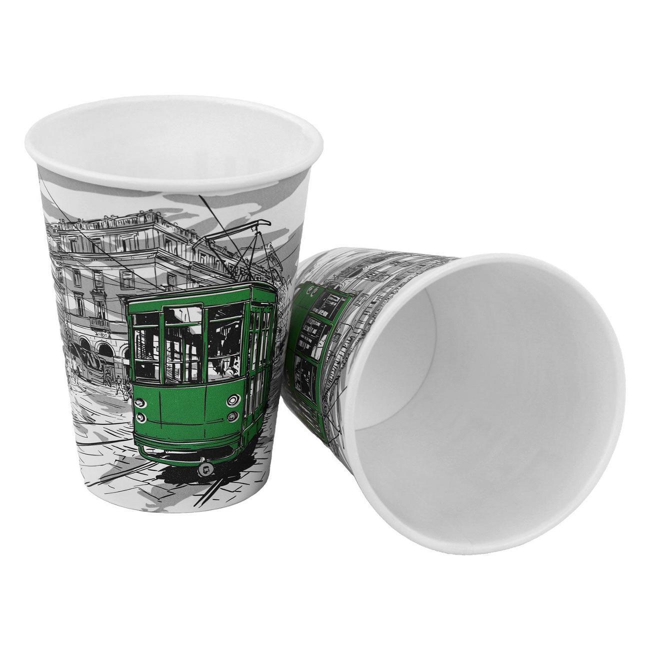 Набор одноразовой посуды Welday Стаканы одноразовые 300мл 50шт WELDAY BigCityLife