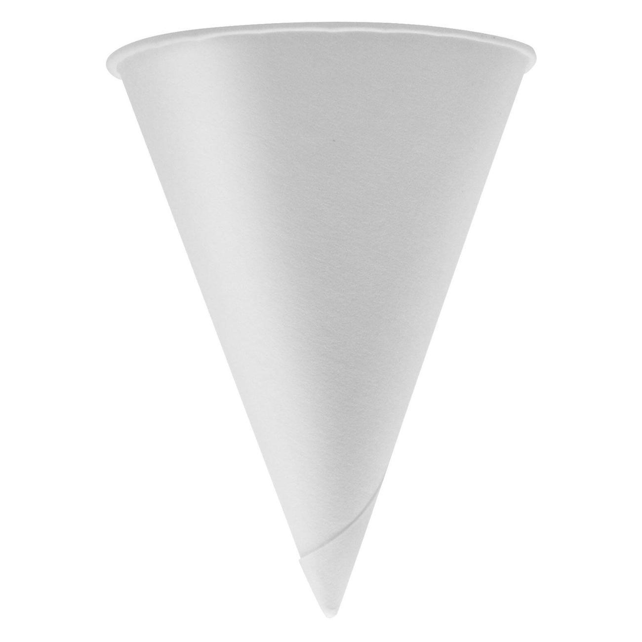 Набор одноразовой посуды Welday Стаканы-конусы одноразовые 100мл 200шт WELDAY бел