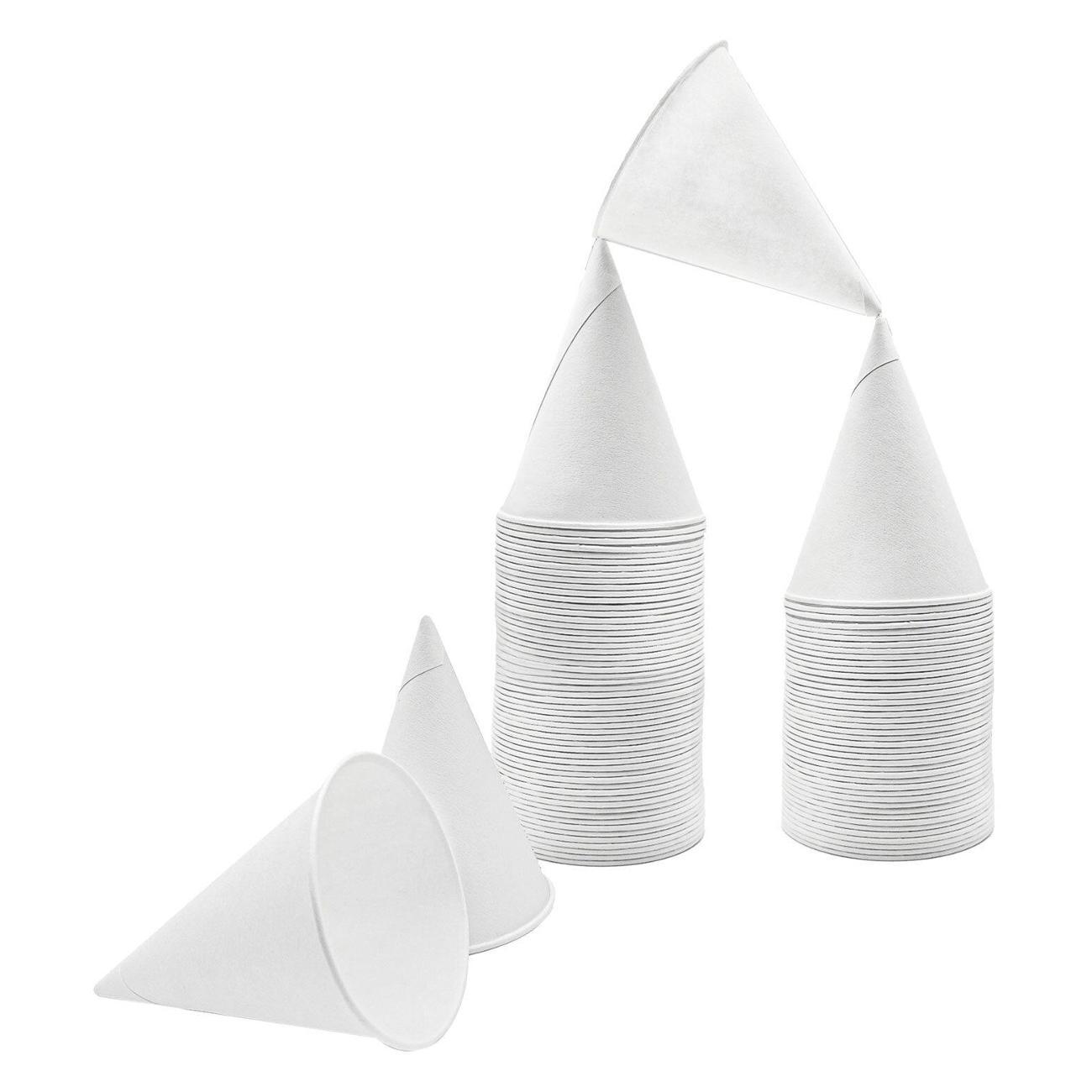 Набор одноразовой посуды Welday Стаканы-конусы одноразовые 100мл 200шт WELDAY бел