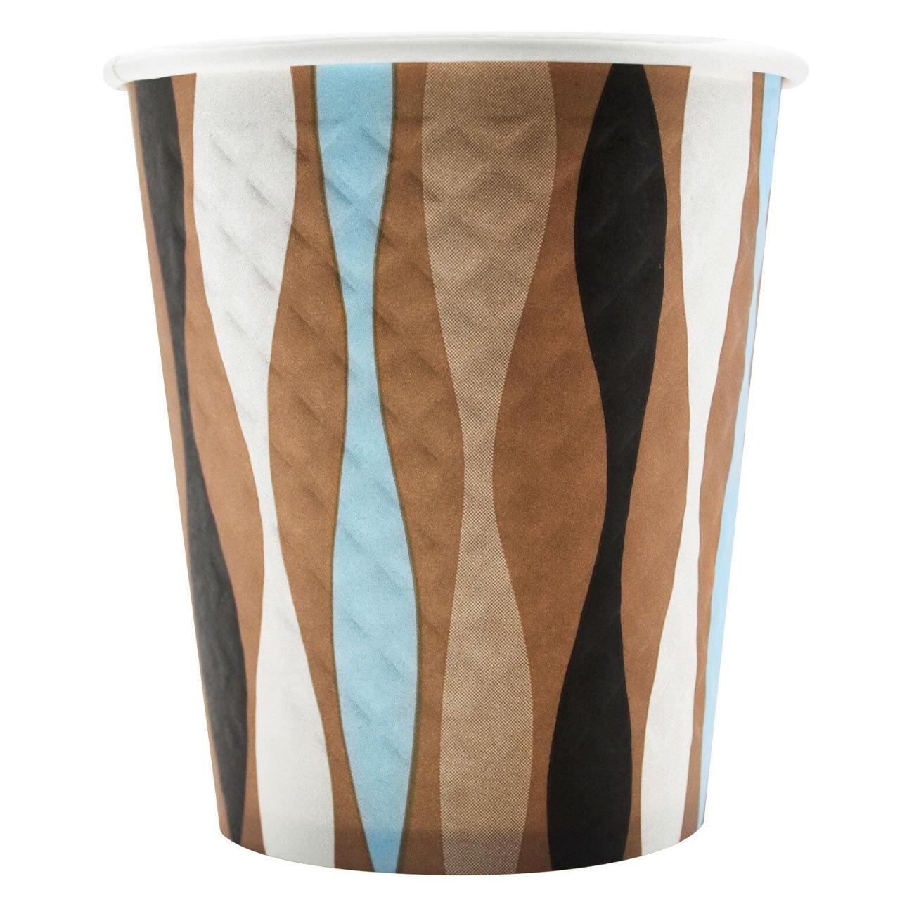 Набор одноразовой посуды Welday Стаканы одноразовые 250мл 50шт WELDAY волна