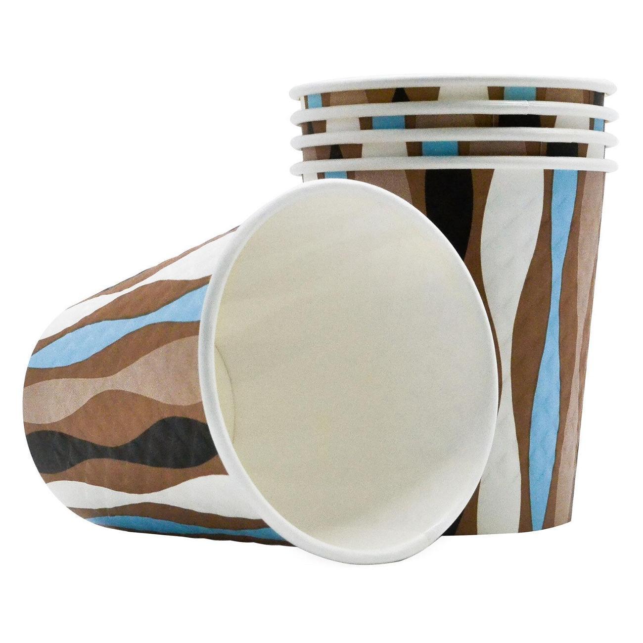 Набор одноразовой посуды Welday Стаканы одноразовые 250мл 50шт WELDAY волна