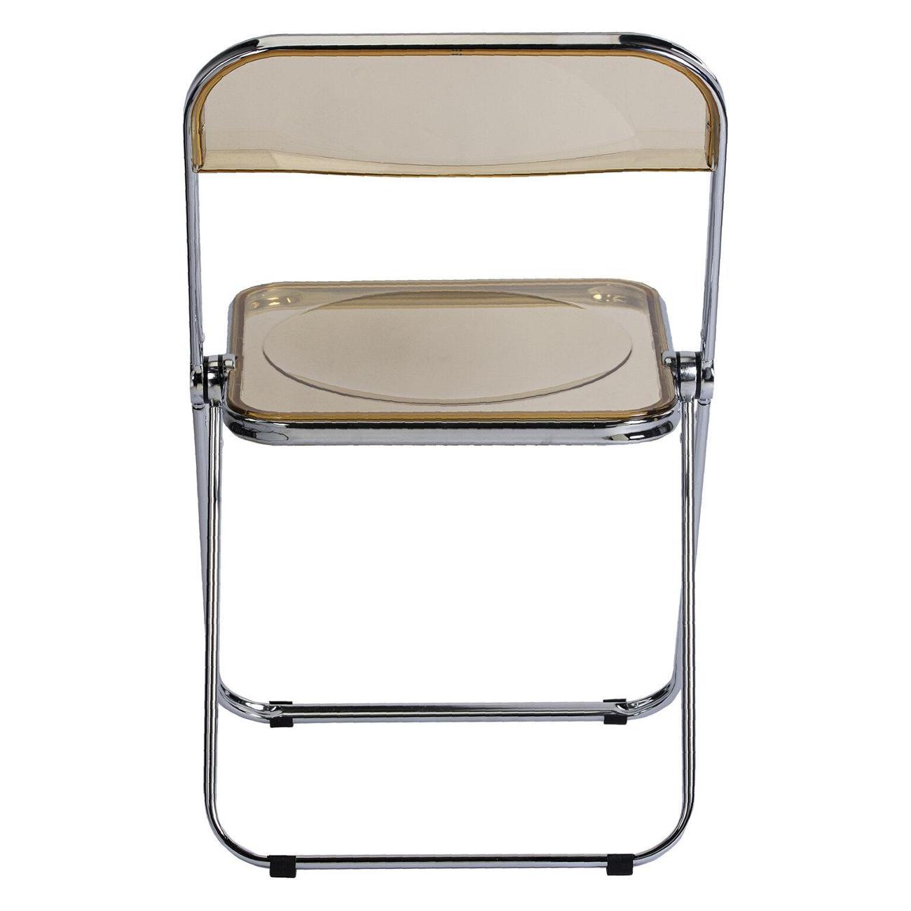 Стул складной Brabix Стул склад BRABIX Glam прозрачн янтарн пластик