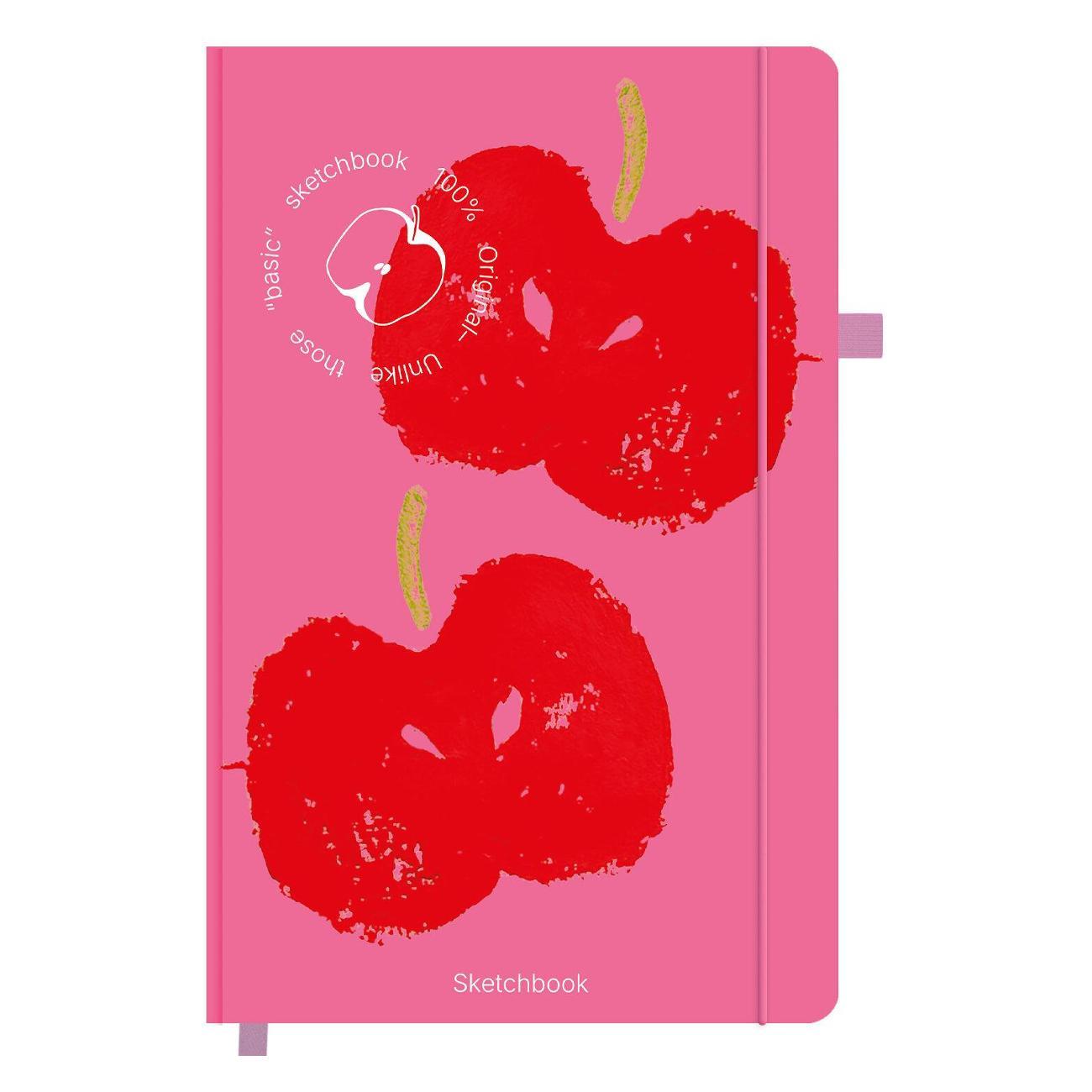 Скетчбук Brauberg Скетчбук слон кость 130х210мм 140г/м 80л Яблоко