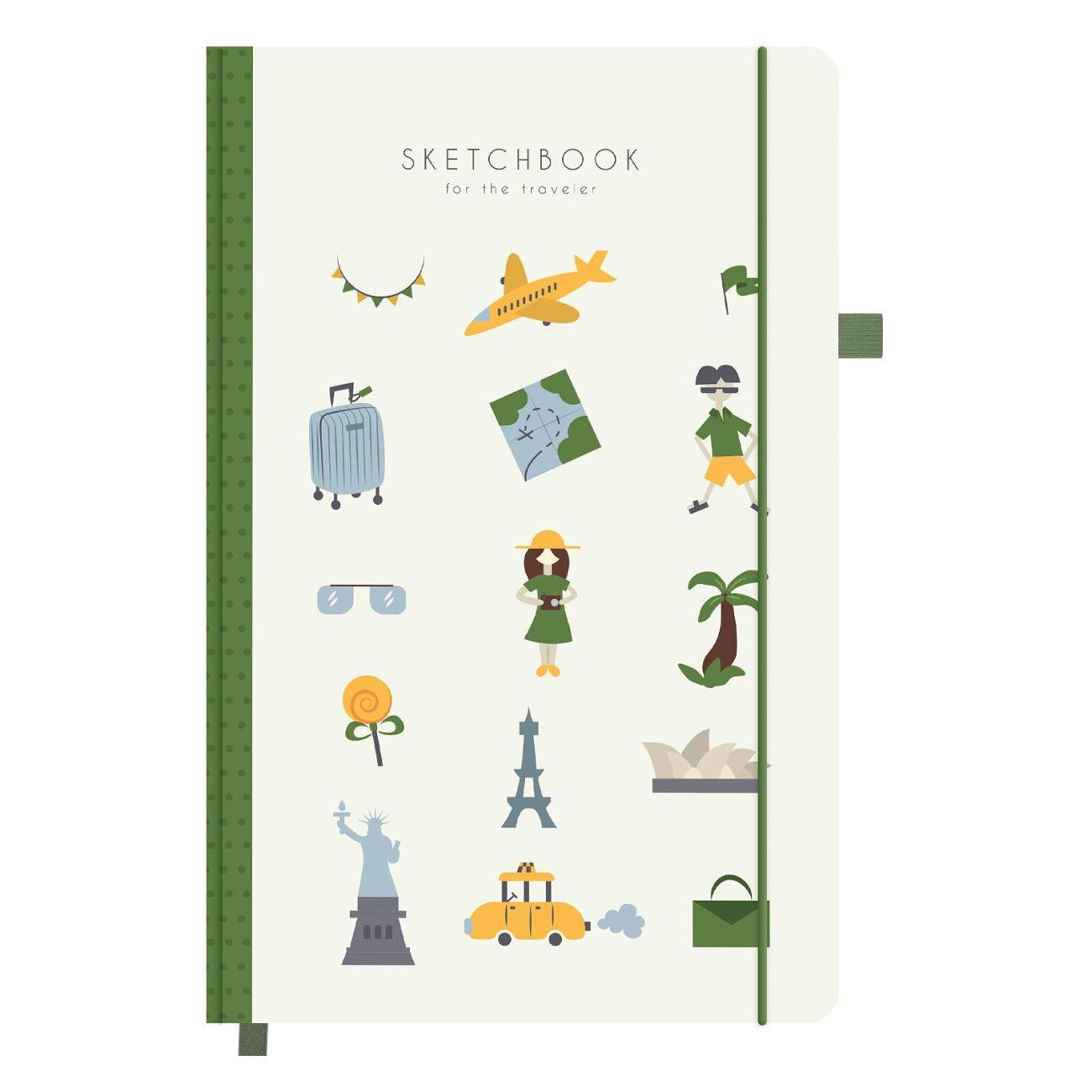 Скетчбук Brauberg Скетчбук слон кость 130х210мм 140г/м 80л Отдых