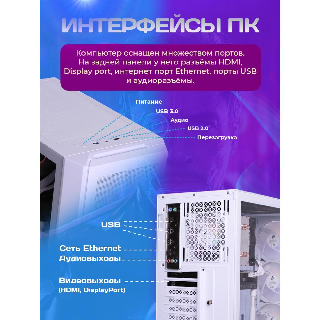 Системный блок БиГ! Комп White Dragon 1650 - W11 70v279.1l