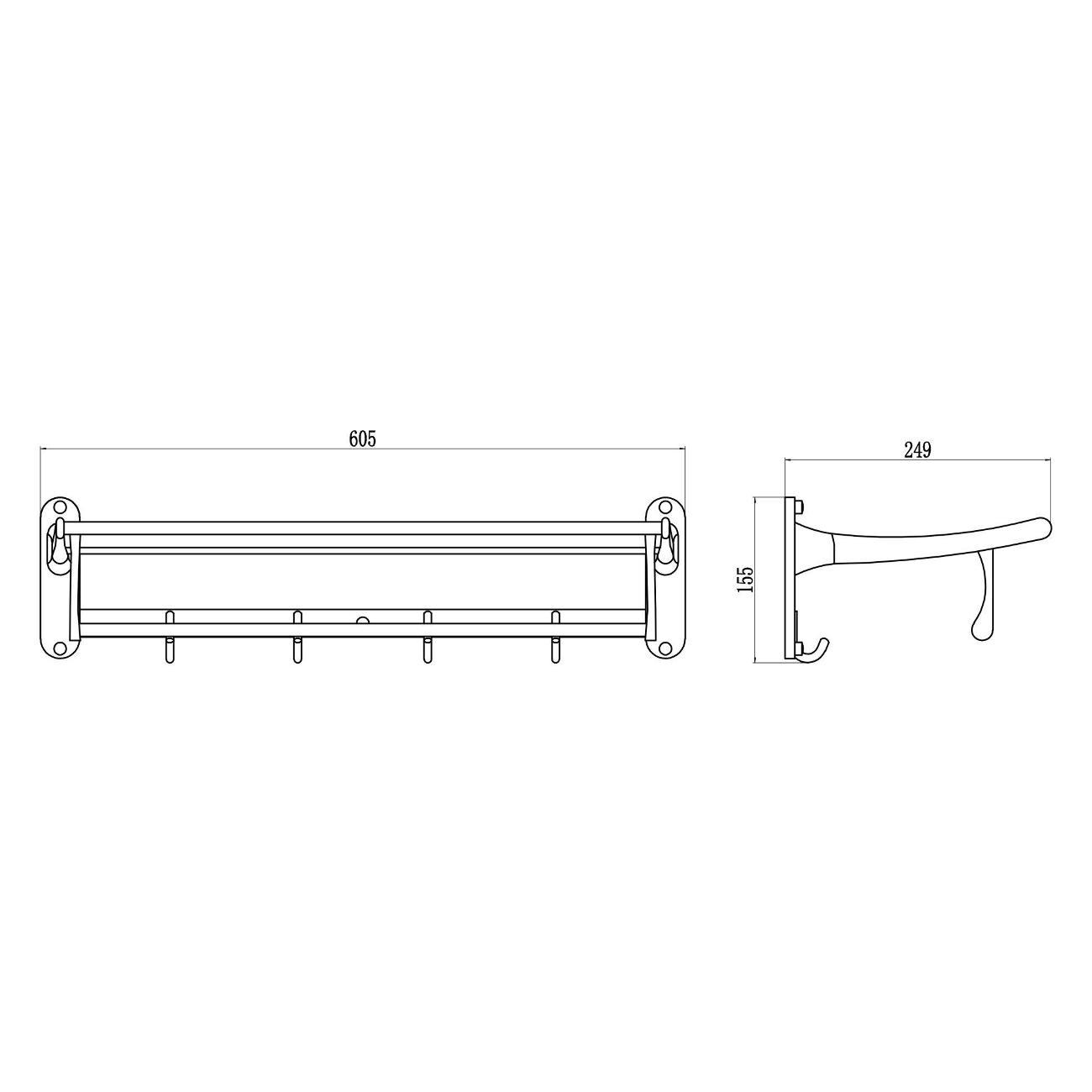 Полка для ванной Savol S-005099H