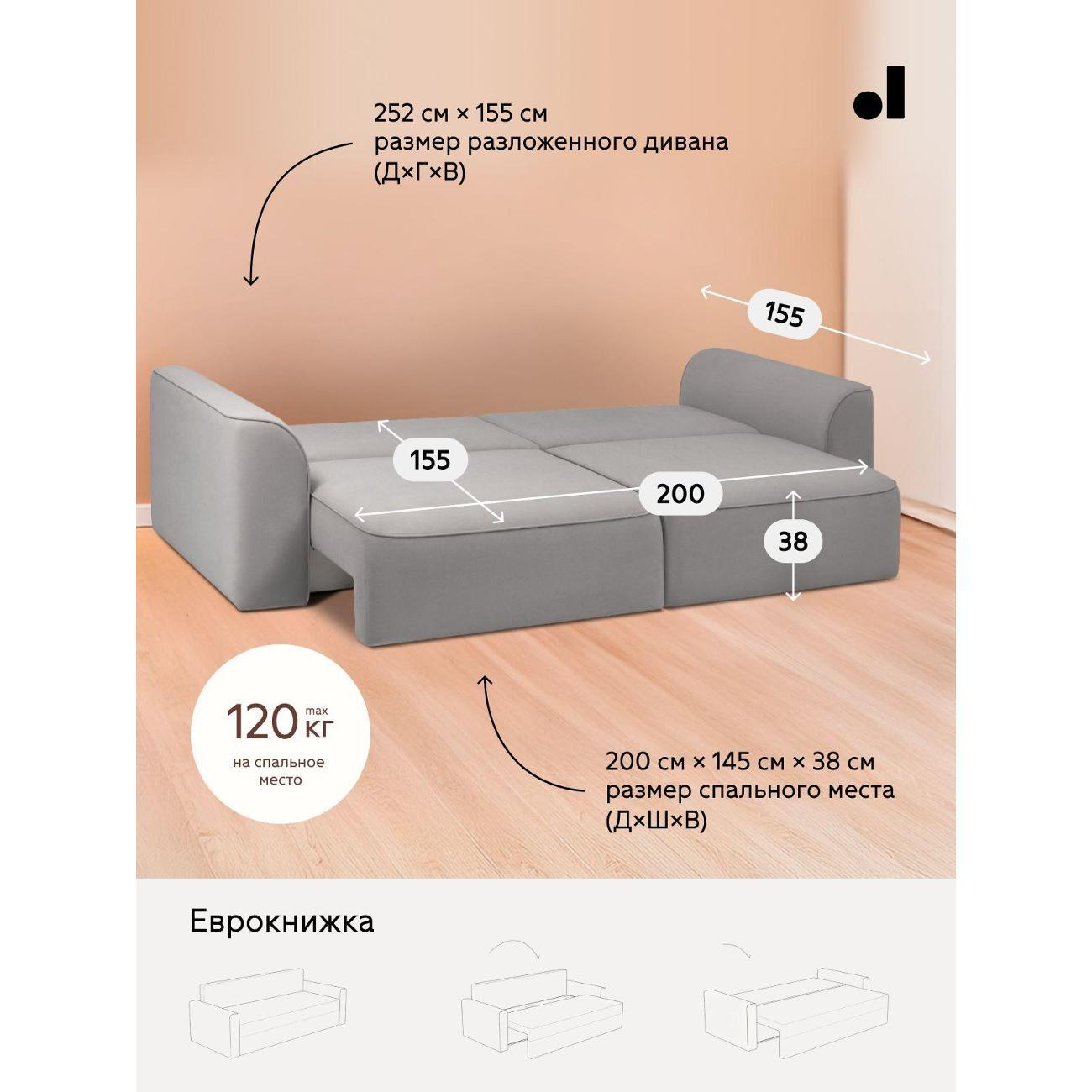 Диван divan.ru Ультра Смоук