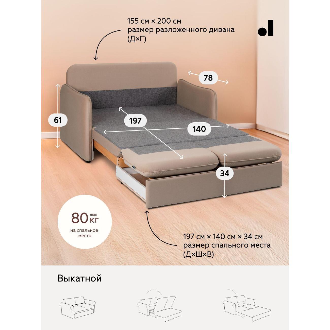 Диван divan.ru Велутто 06