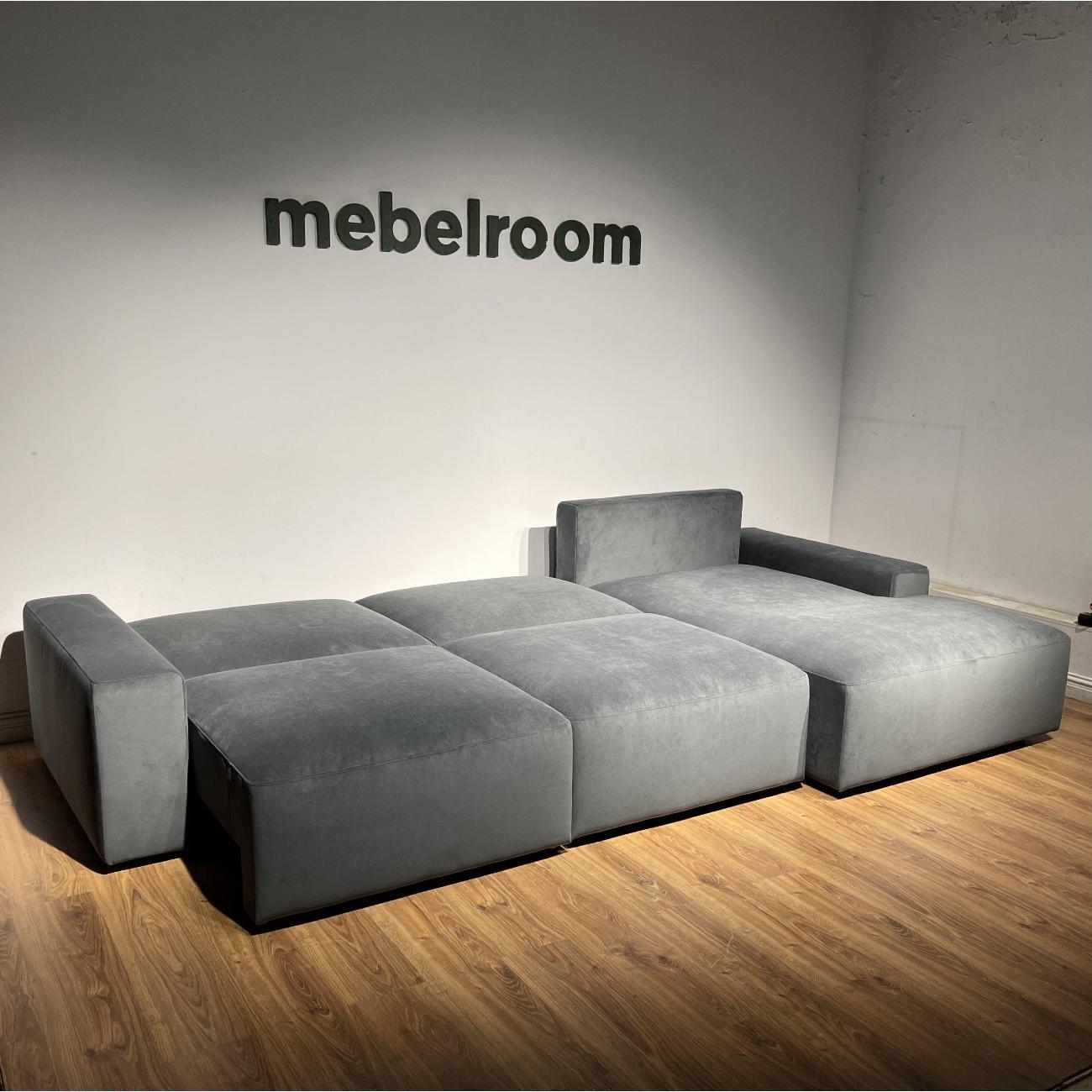 Диван mebelroom Угловой Диван Леон, лофт, с независимым пружинным блоком, механизм Еврокнижка, 320х170х80 см