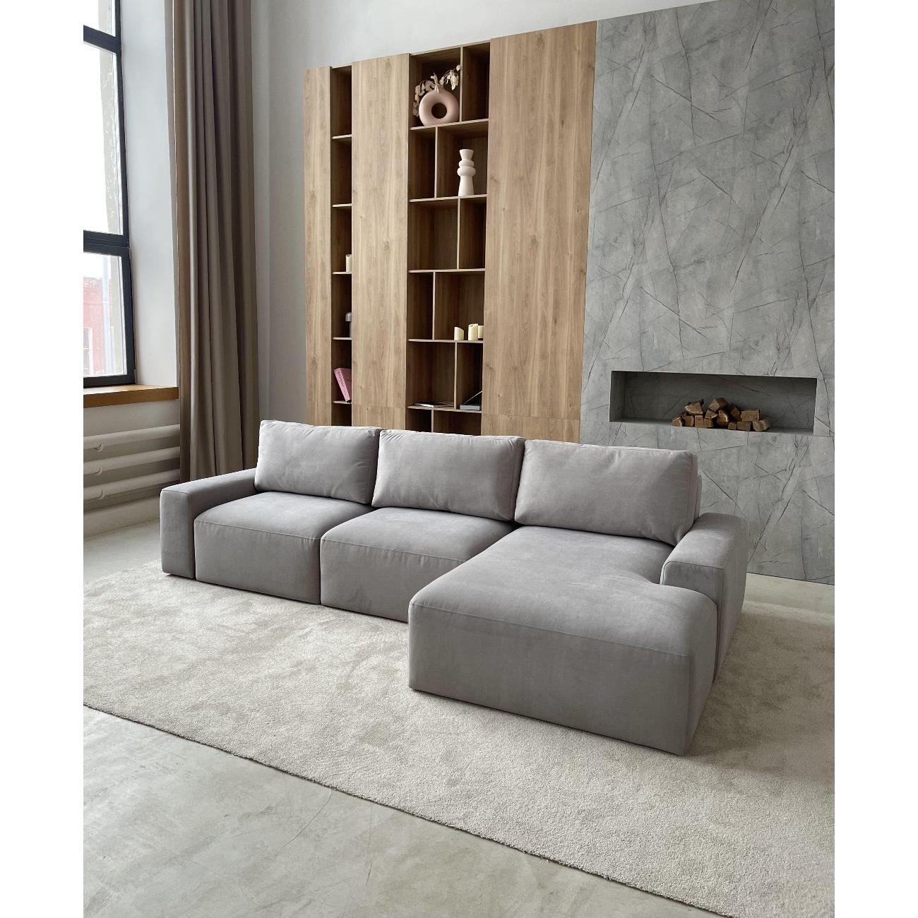 Диван mebelroom Угловой диван Леон, лофт, с независимым пружинным блоком, механизм Еврокнижка, 320х170х80 см